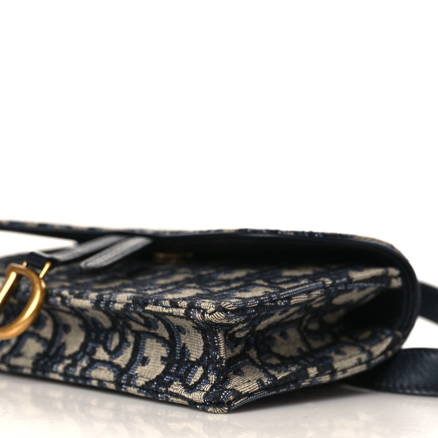 Oblique Saddle Belt Bag Blue