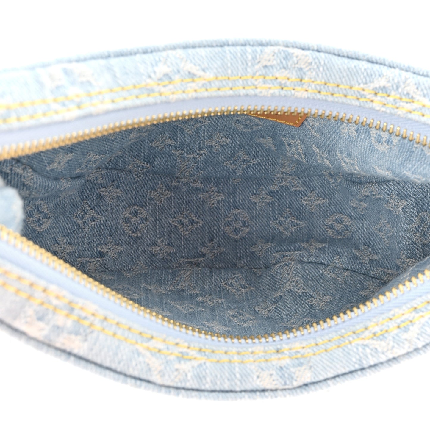 Monogram Denim Loop Sky Denim
