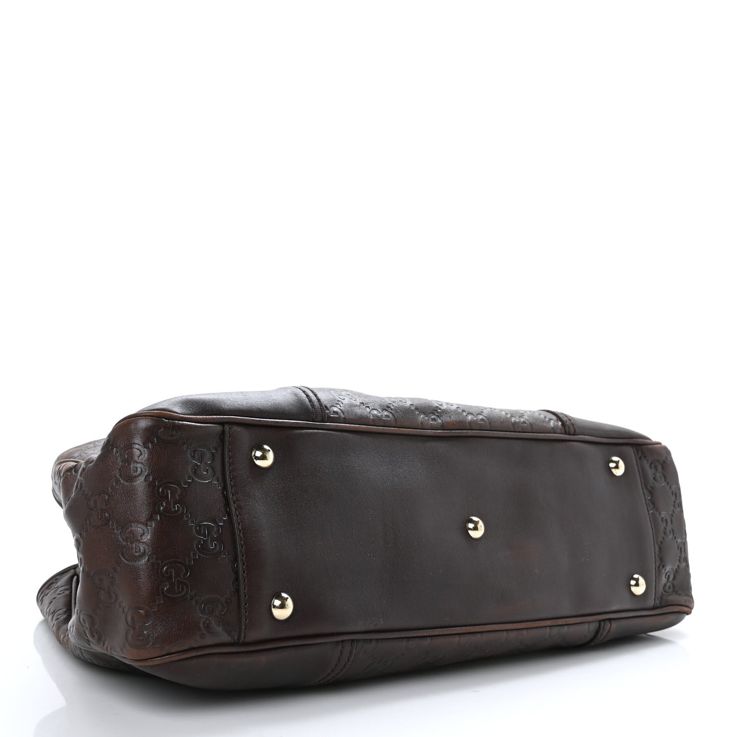 Guccissima Medium Princy Tote Dark Brown