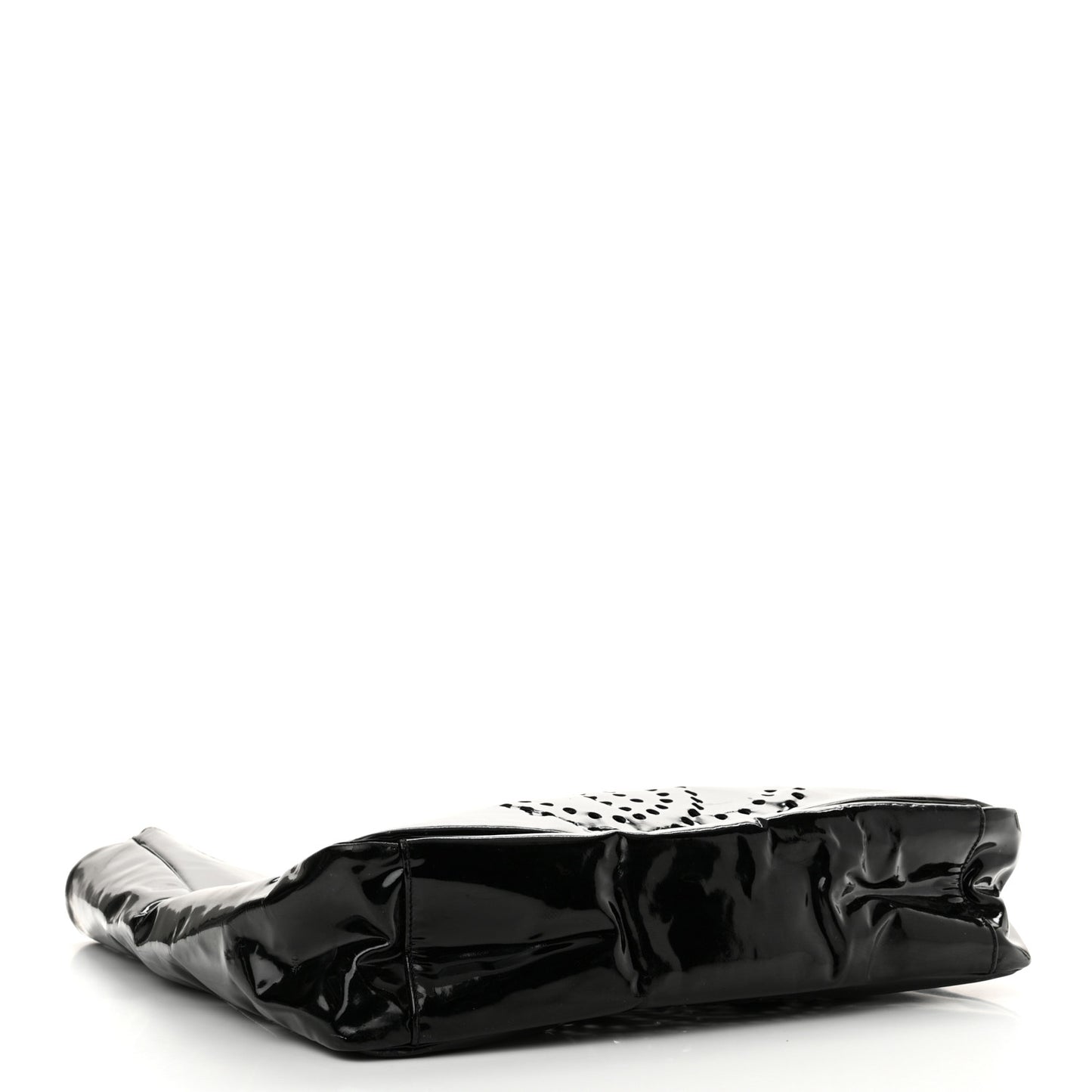 Patent Perforated CC Handle Bag Black