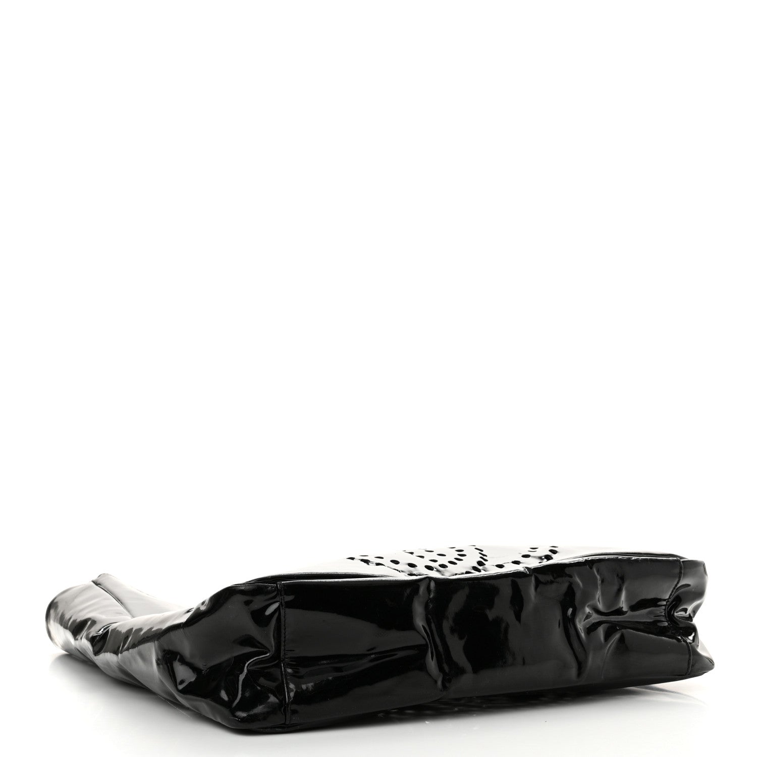 Chanel Patent Perforated CC Handle Bag Black 4 of 18