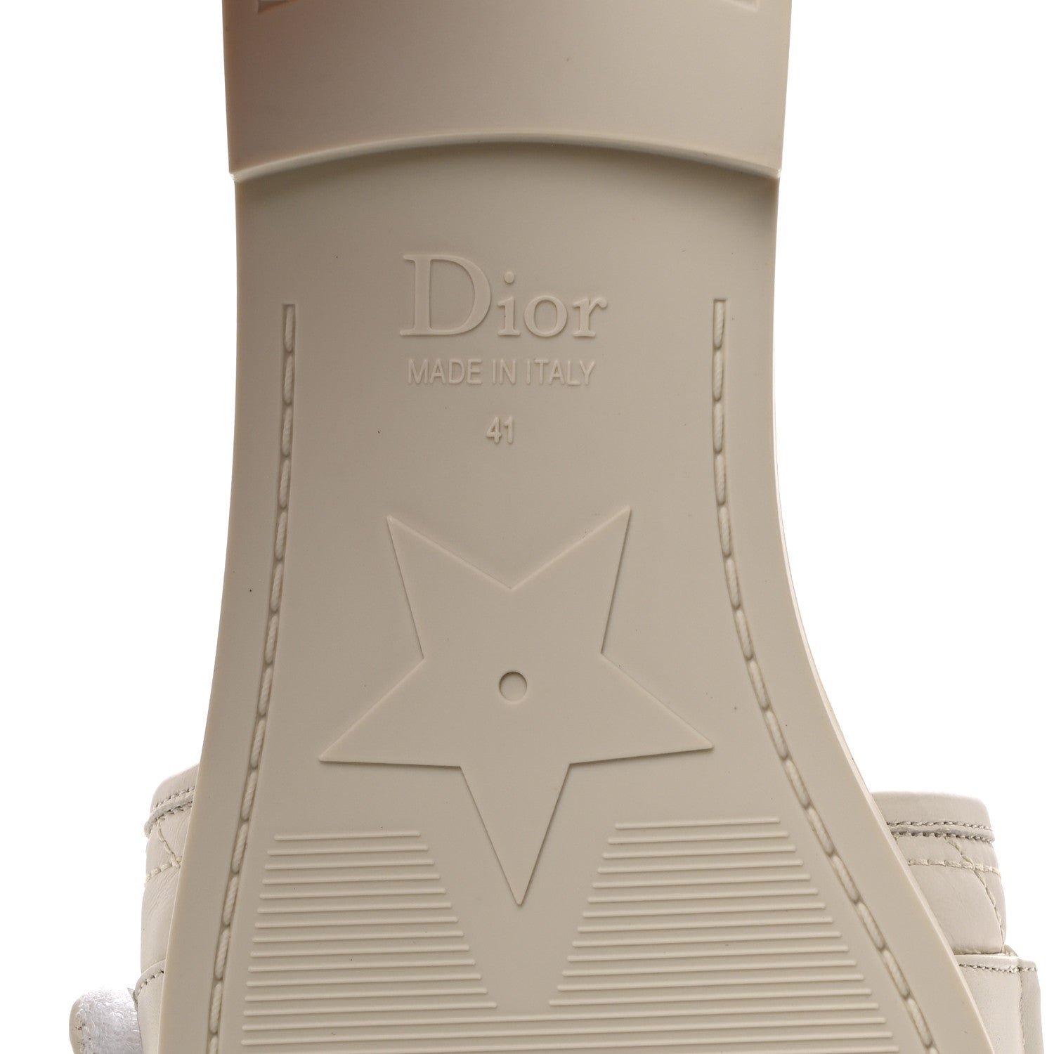 Christian Dior Rubber Macrocannage Dio(r)evolution Slide Sandals 41 Off White 7 of 8