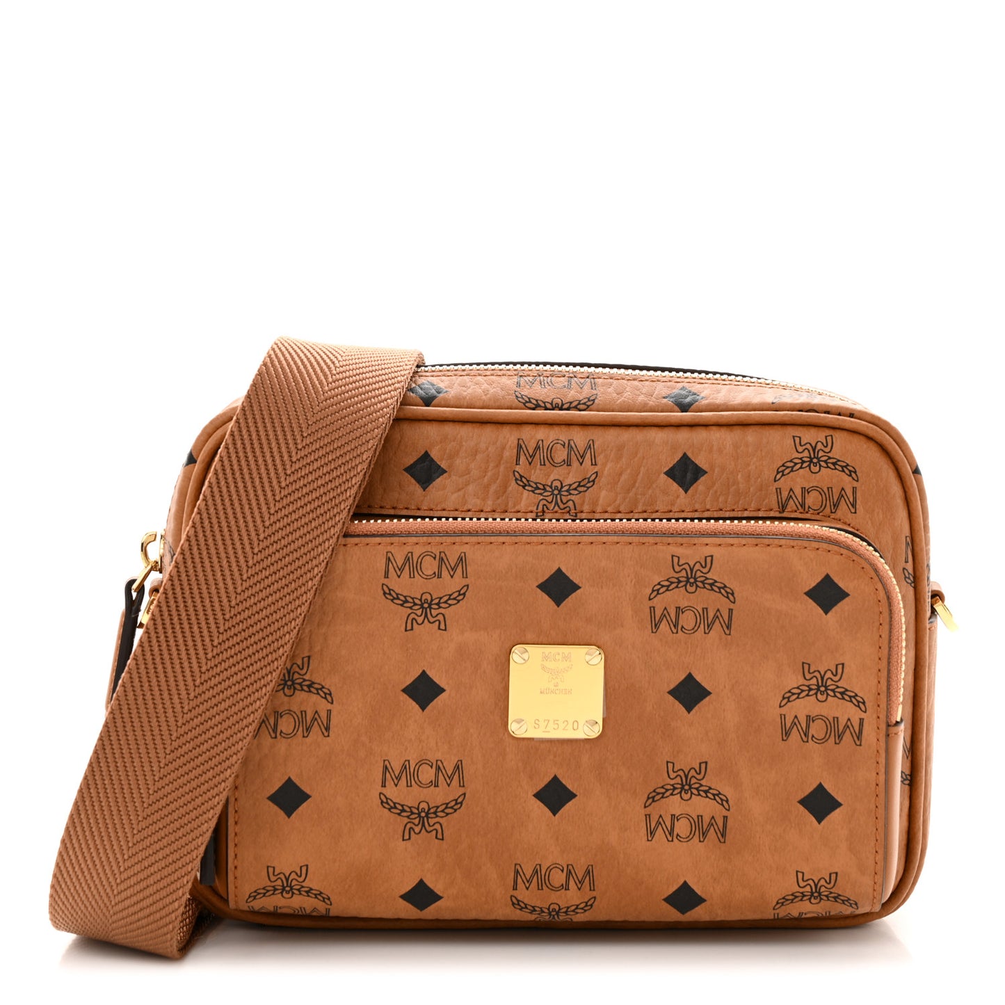 Visetos Klassik Crossbody Bag Cognac