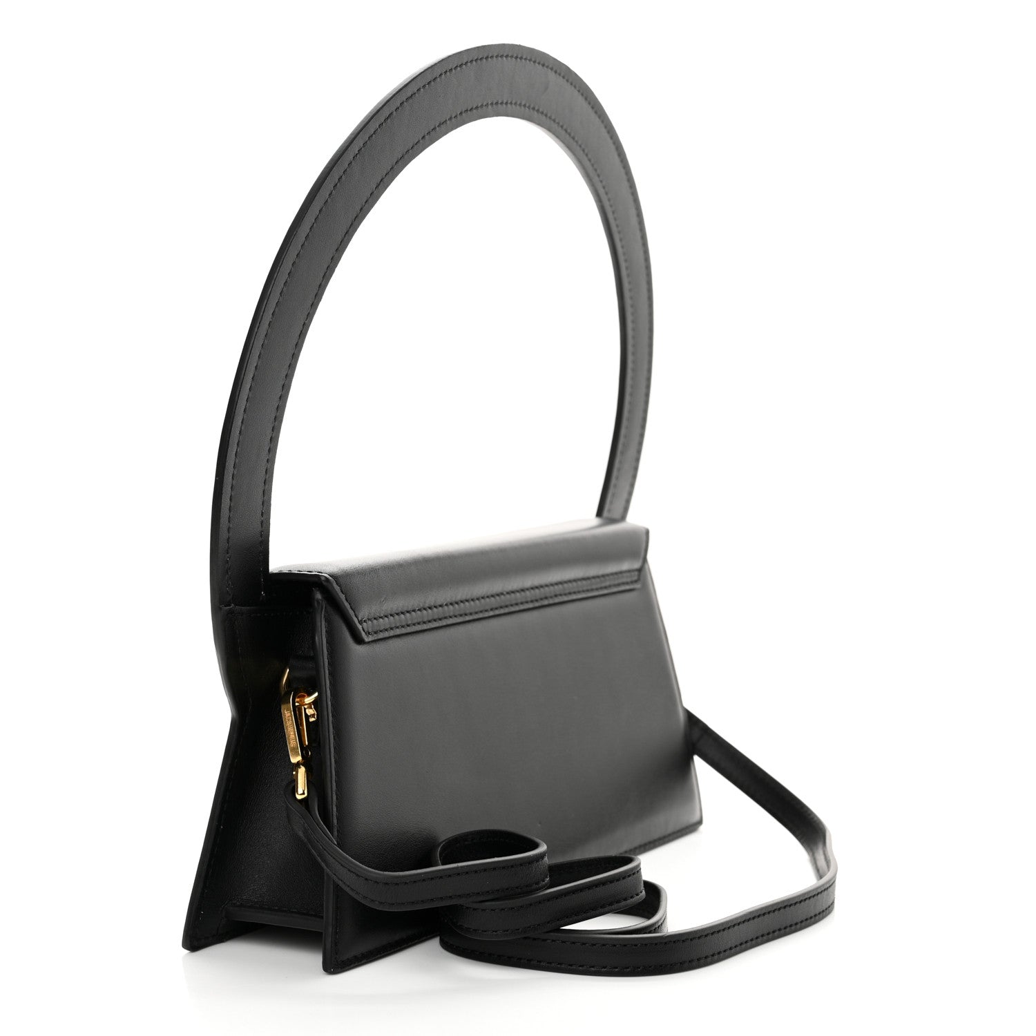 Jacquemus Smooth Calfskin Le Sac Rond Black 3 of 10