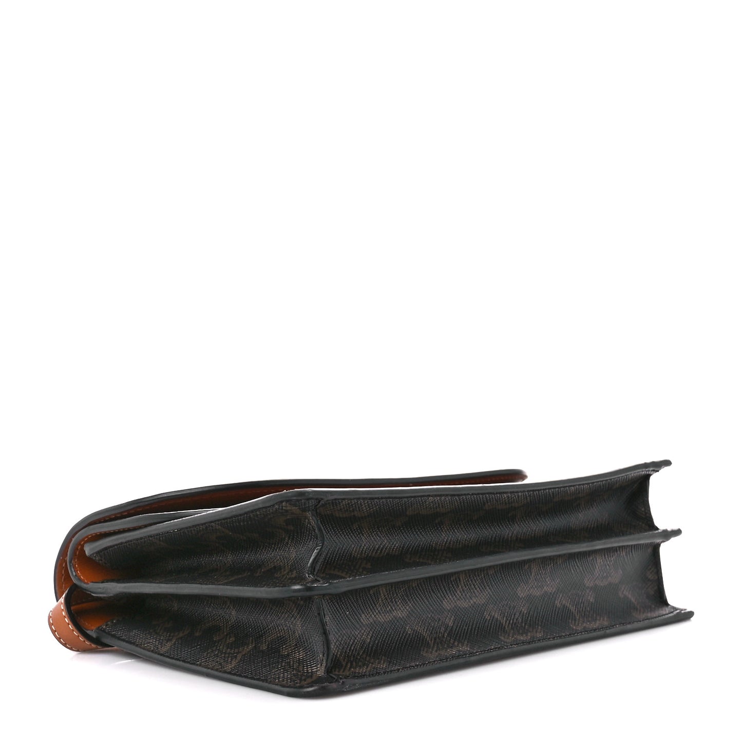 Triomphe Canvas Lambskin Wallet On Strap Tan
