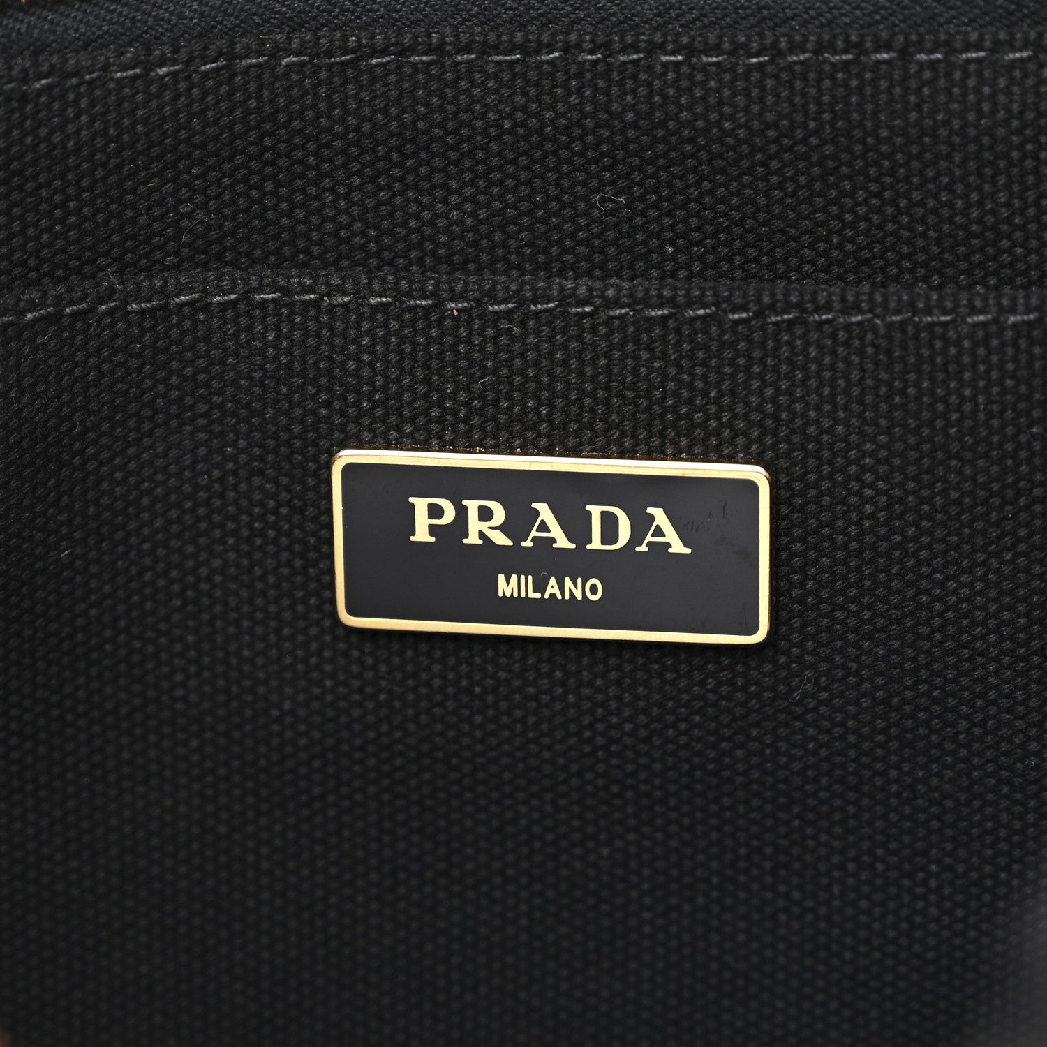 Prada Canvas Large Canapa Logo Tote Black 6 of 10