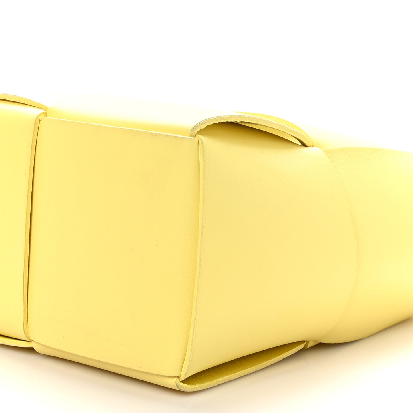 Nappa Maxi Intrecciato Small Arco Tote Yellow
