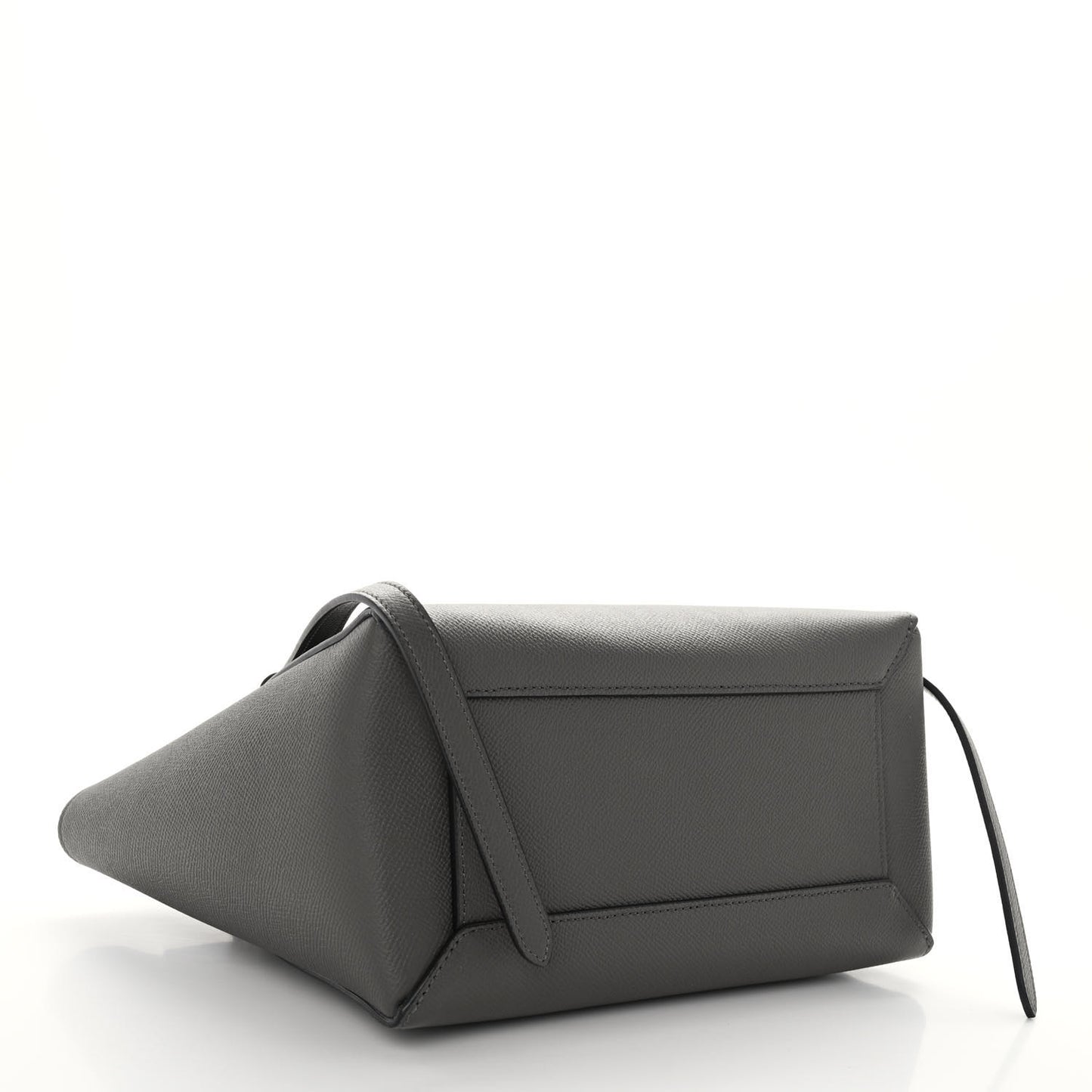 Grained Calfskin Micro Belt Bag Grey
