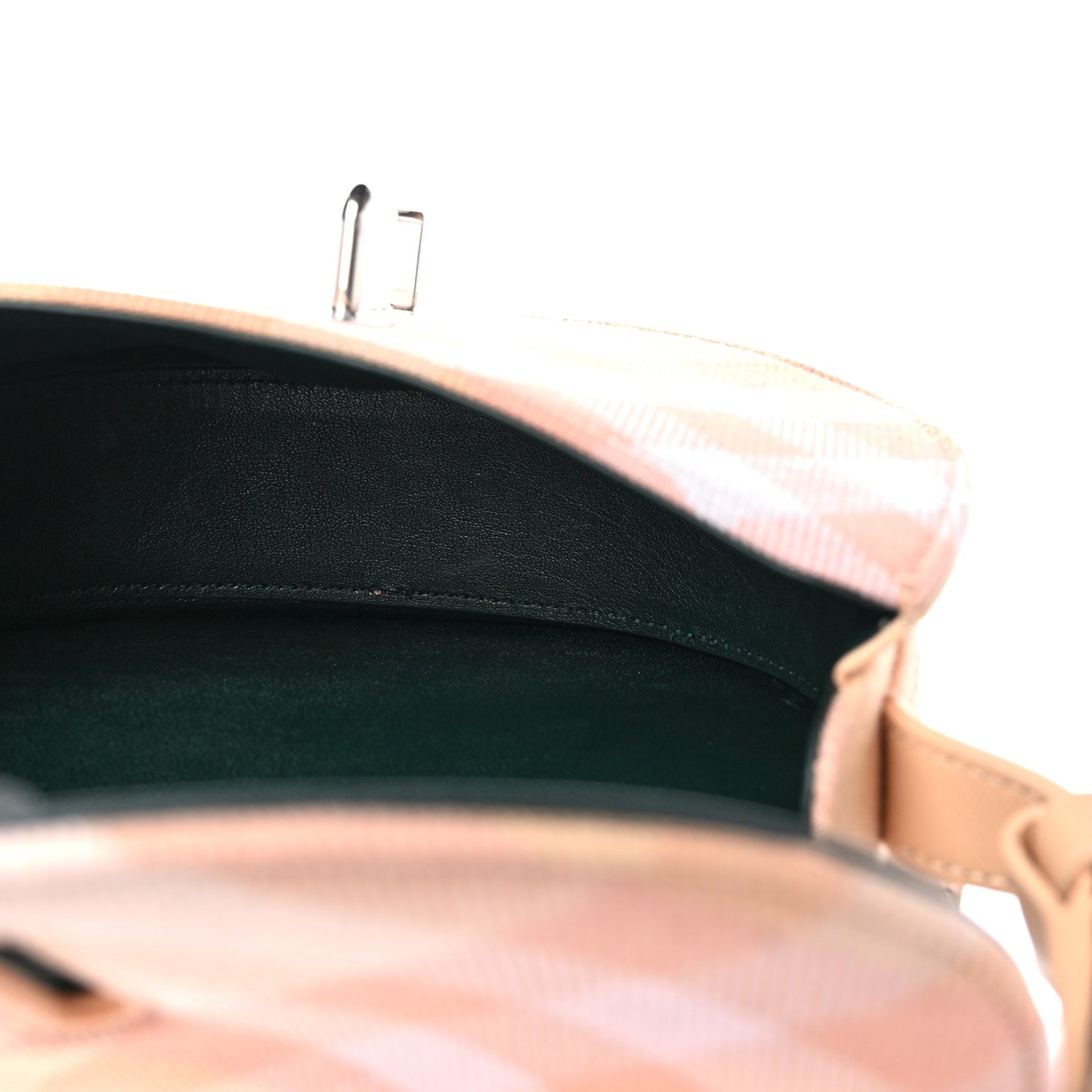 Jacquard Check Mini Rocking Horse Crossbody Peach