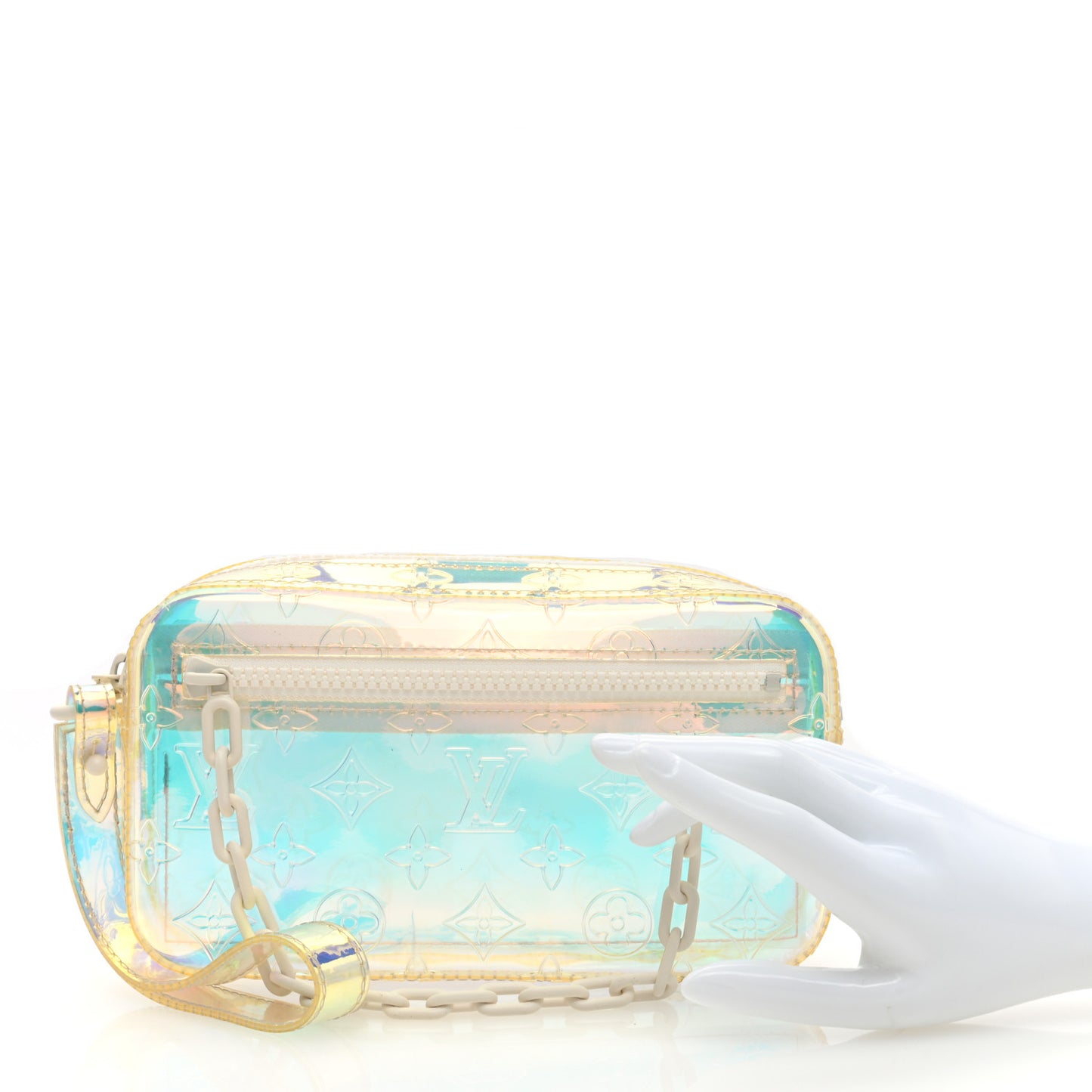 PVC Monogram Pochette Volga Iridescent Prism
