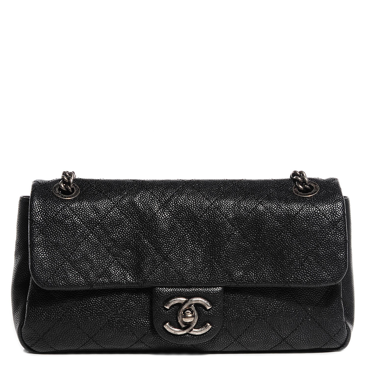 CHANEL Chanel Caviar Medium Simply CC Flap Black 89673 – FASHIONPHILE