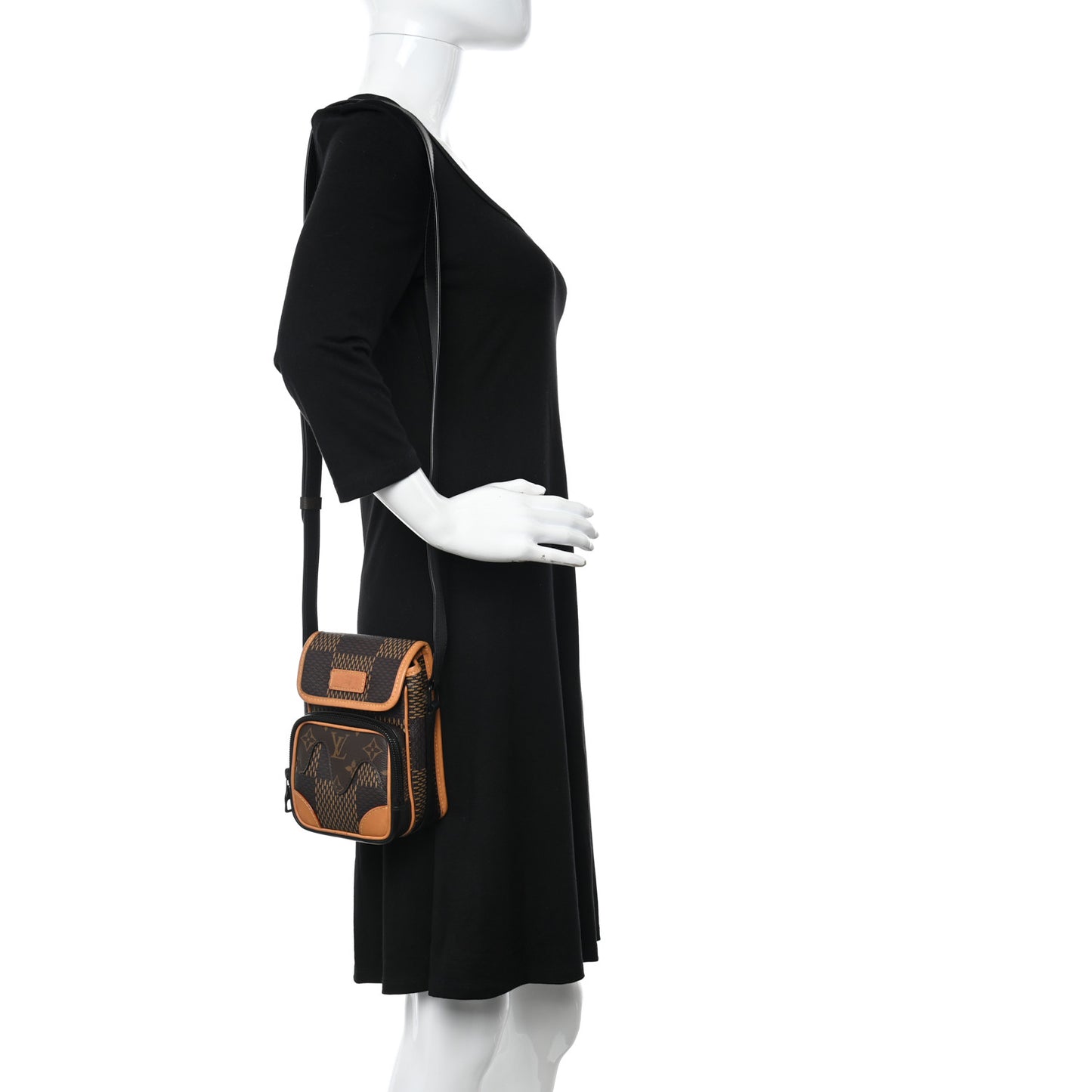 X NIGO Giant Damier Ebene Monogram Nano Amazone Messenger