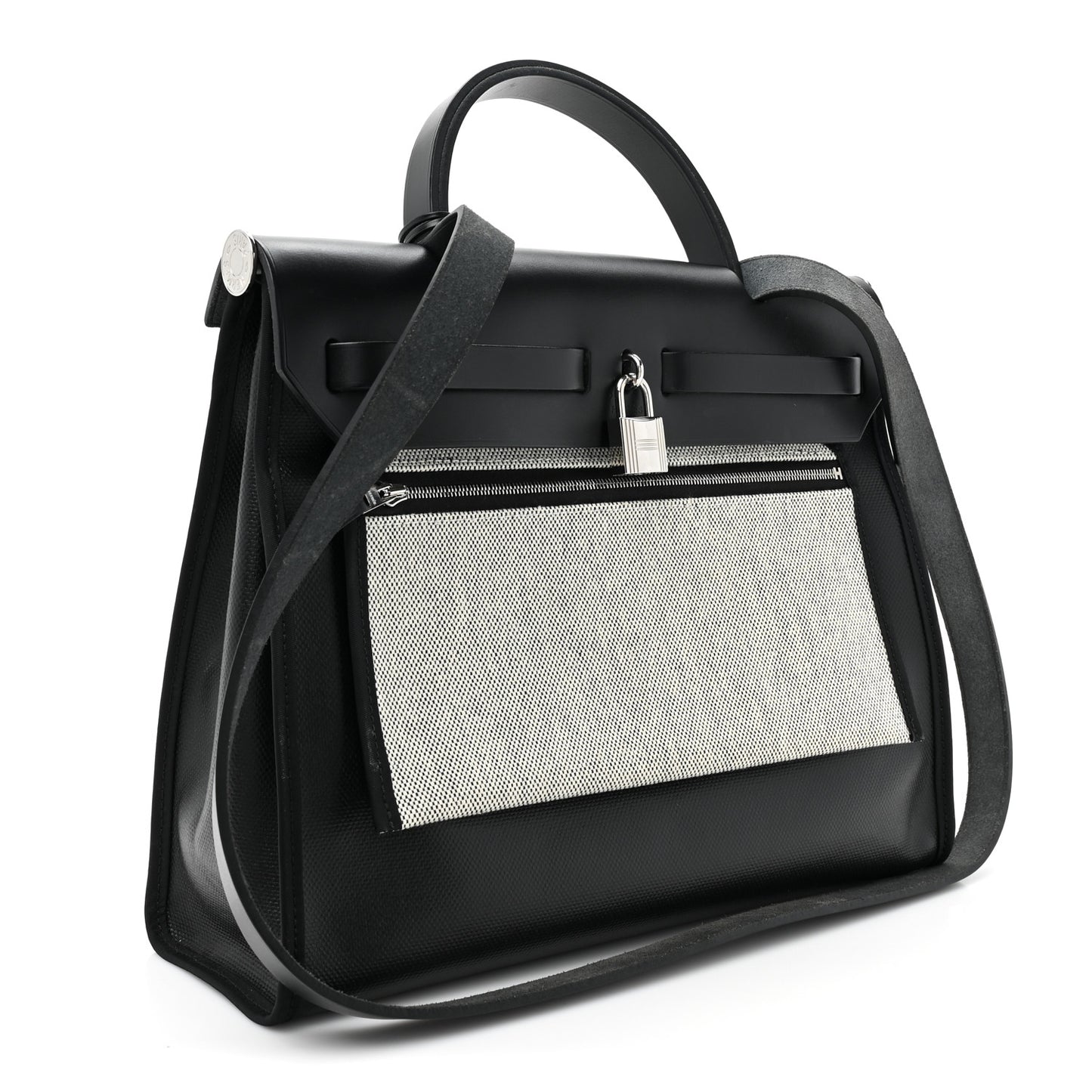 Toile H Berline Vache Hunter Herbag Zip PM 31 Black Ecru