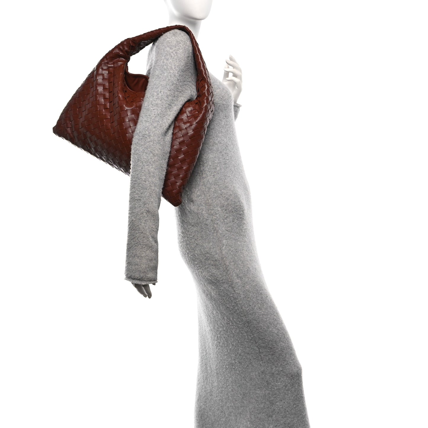 Calfskin Intrecciato Small Hop Sapele