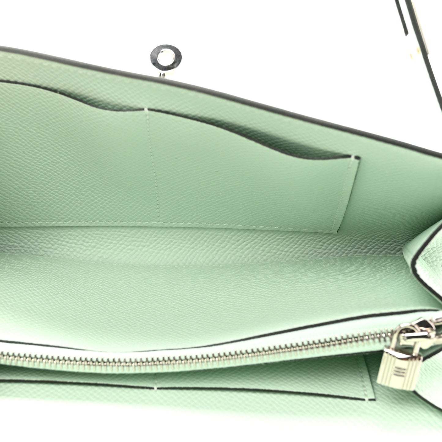 Epsom Kelly Wallet To Go Vert Peppermint