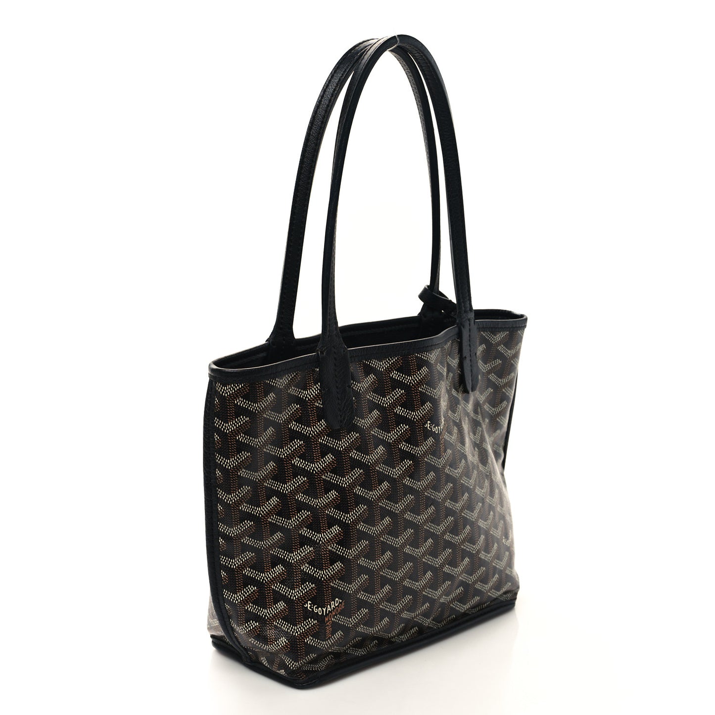 Goyardine Reversible Mini Anjou Black