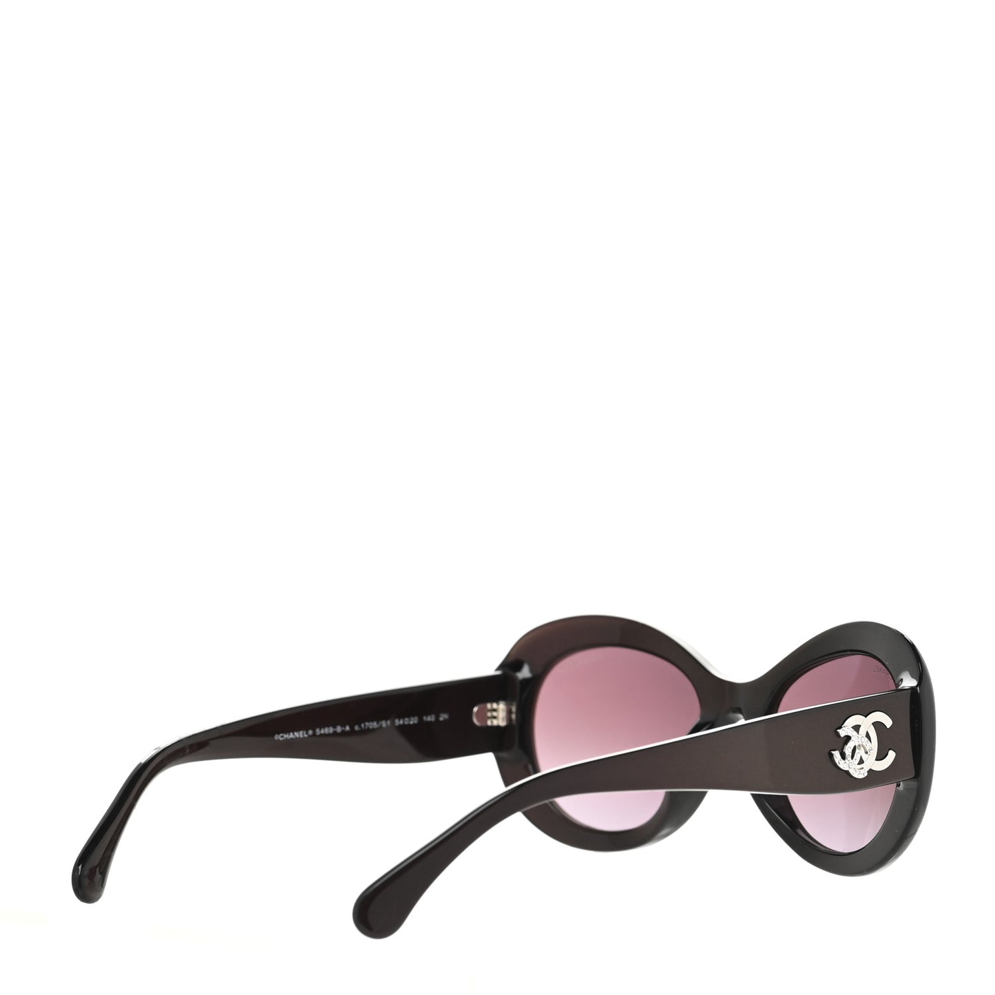 Acetate Oval CC Sunglasses 5469-B-A Burgundy
