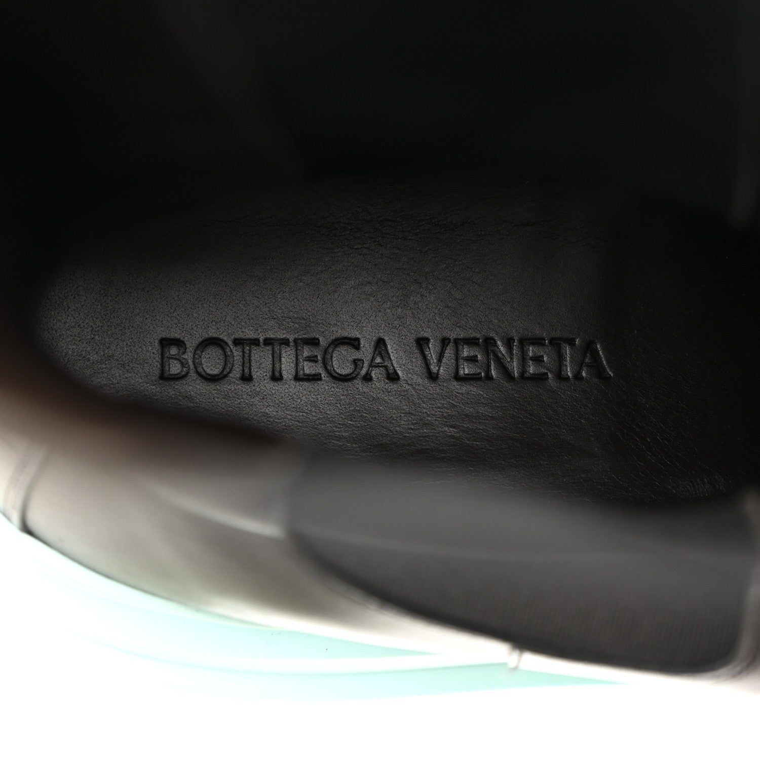 Bottega Veneta Calfskin Mens The Tire Chelsea Boots 45 Black Pale Blue 6 of 8