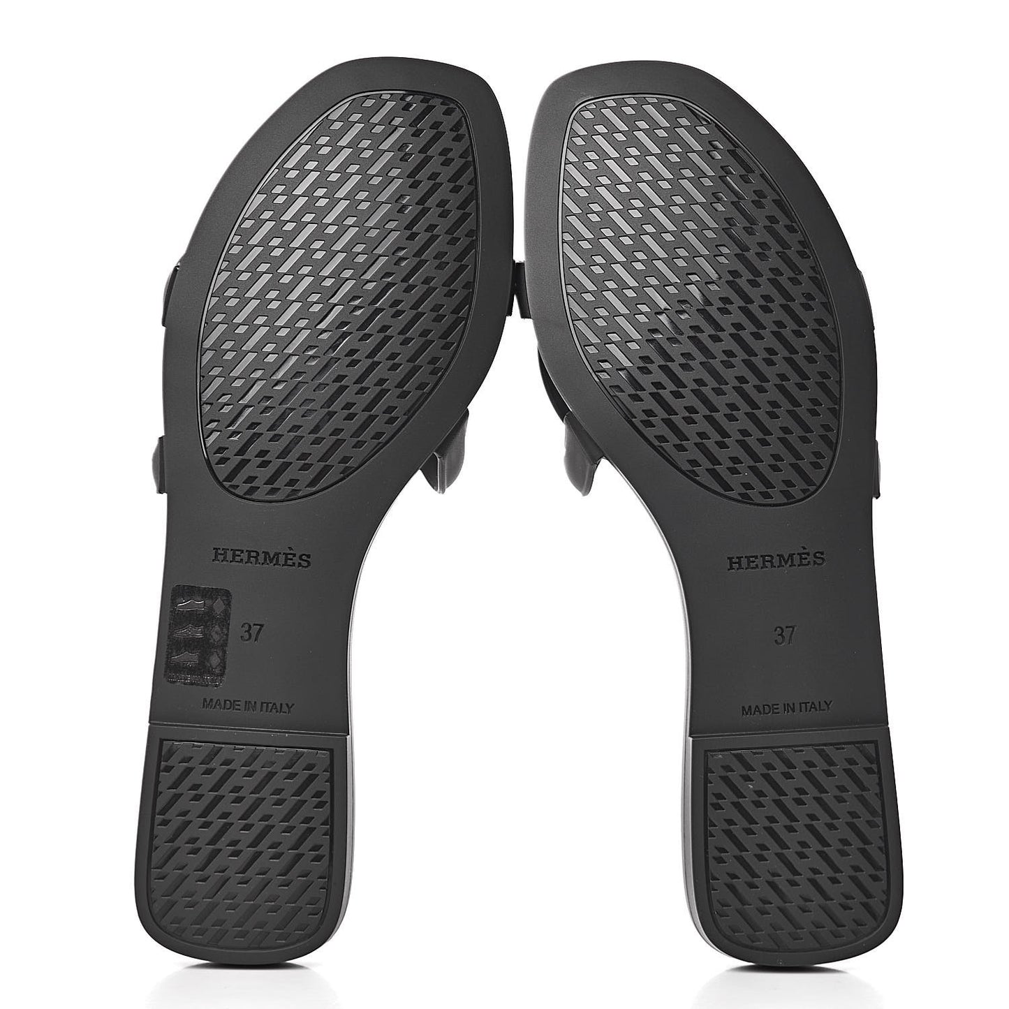 Rubber Aloha Sandals 37 Black