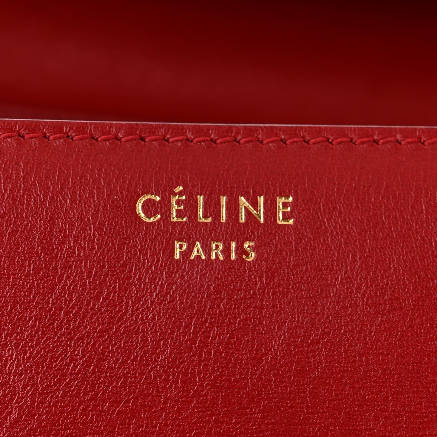 Box Calfskin Medium Classic Box Flap Bag Red