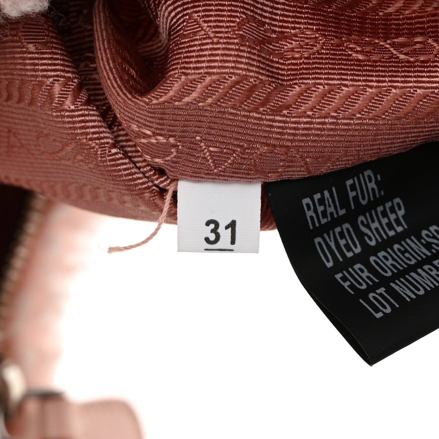 Shearling Mini Re-Edition 2000 Bag Orchidea