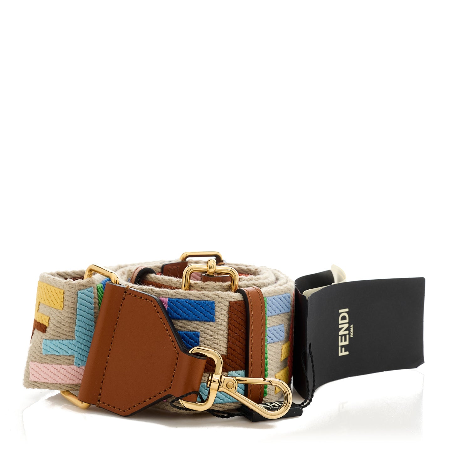 Canvas Calfskin FF 1974 Adjustable Strap You Multicolor Cuoio