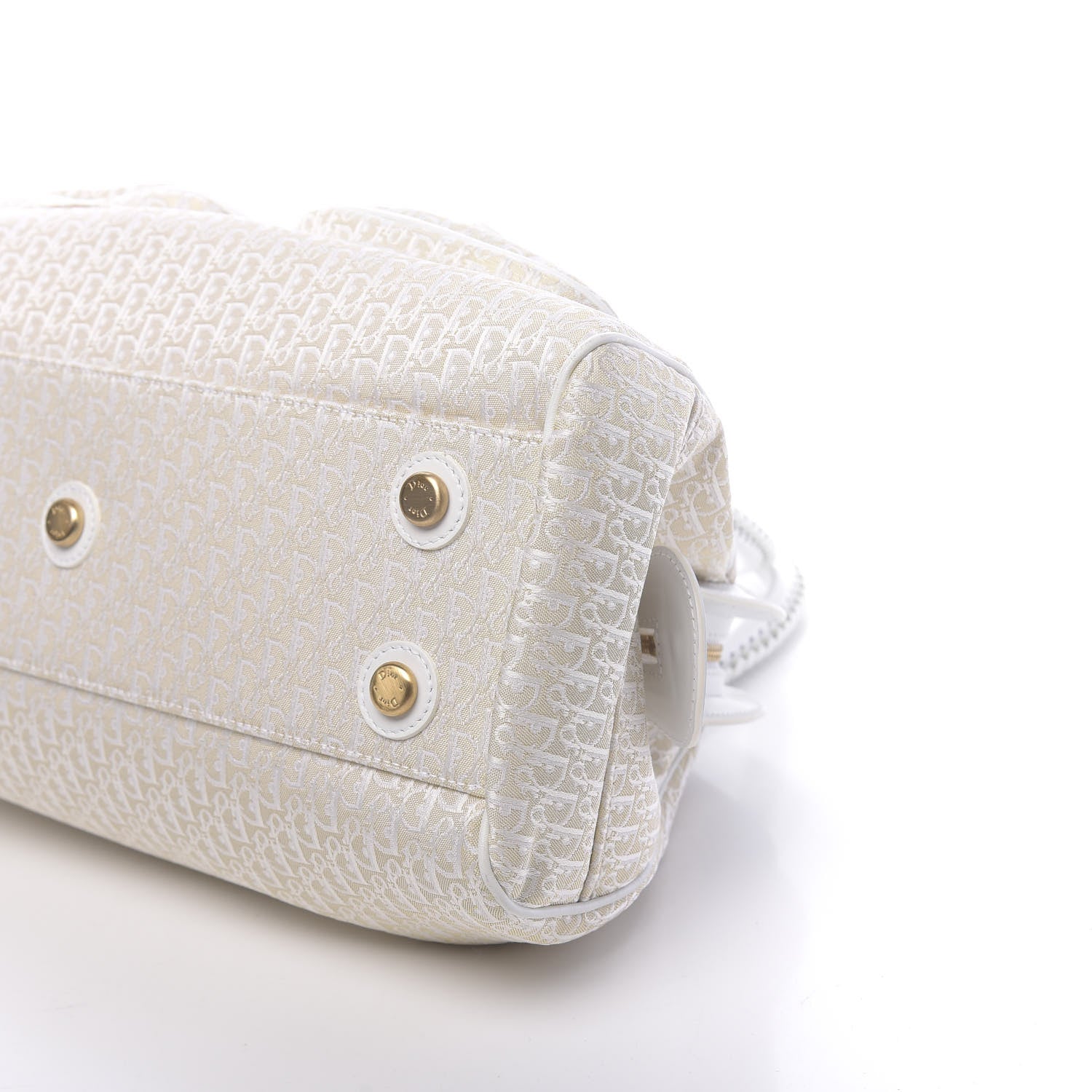 Christian Dior Monogram Large My Dior Frame Pocket Satchel White 12 of 16