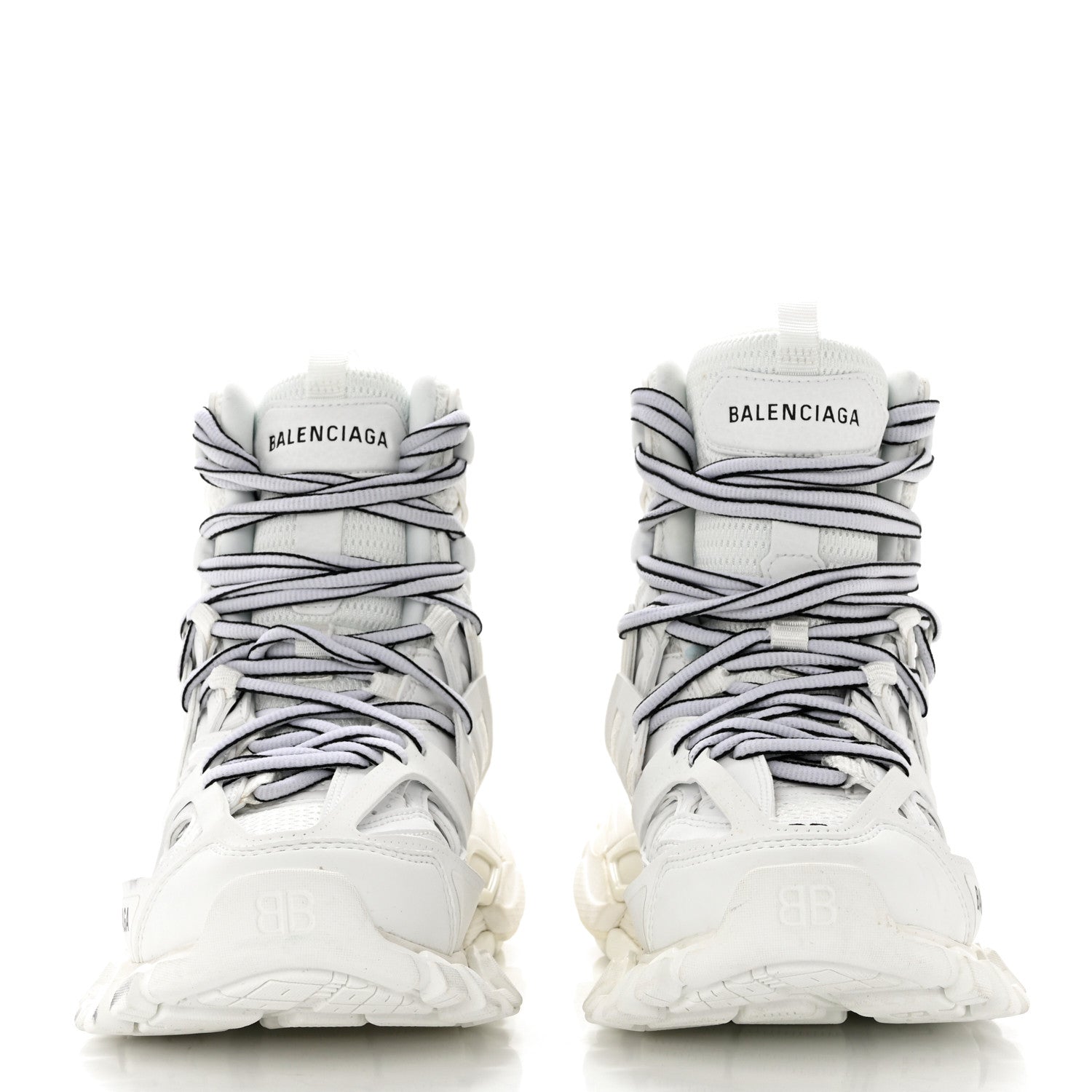 Balenciaga Mesh Nylon Womens Track Hike Sneakers 35 White 2 of 9