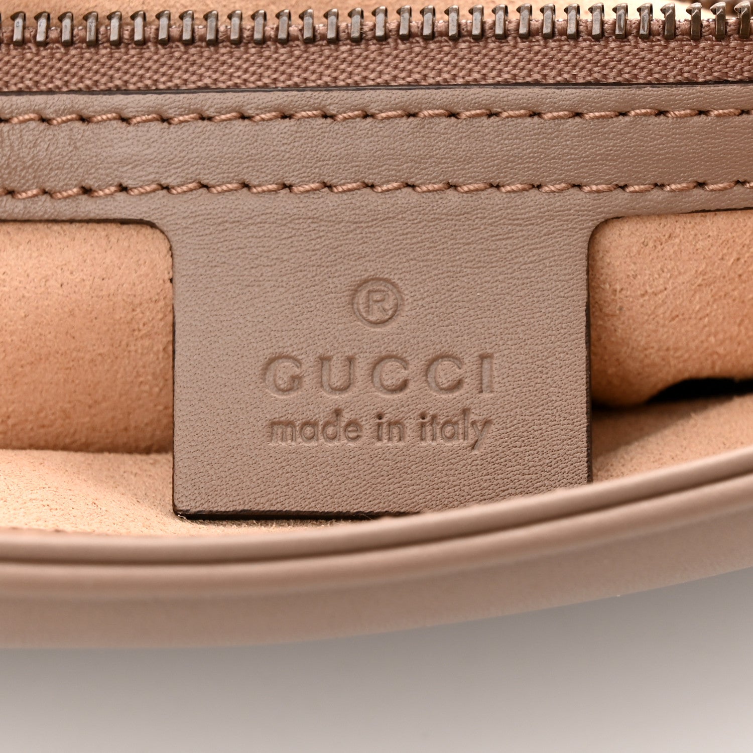 Gucci Calfskin Matelasse Medium GG Marmont Shoulder Bag Porcelain Rose 6 of 10