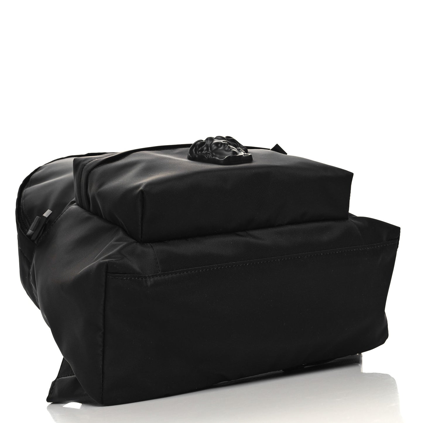 Nylon Palazzo Medusa Backpack Black