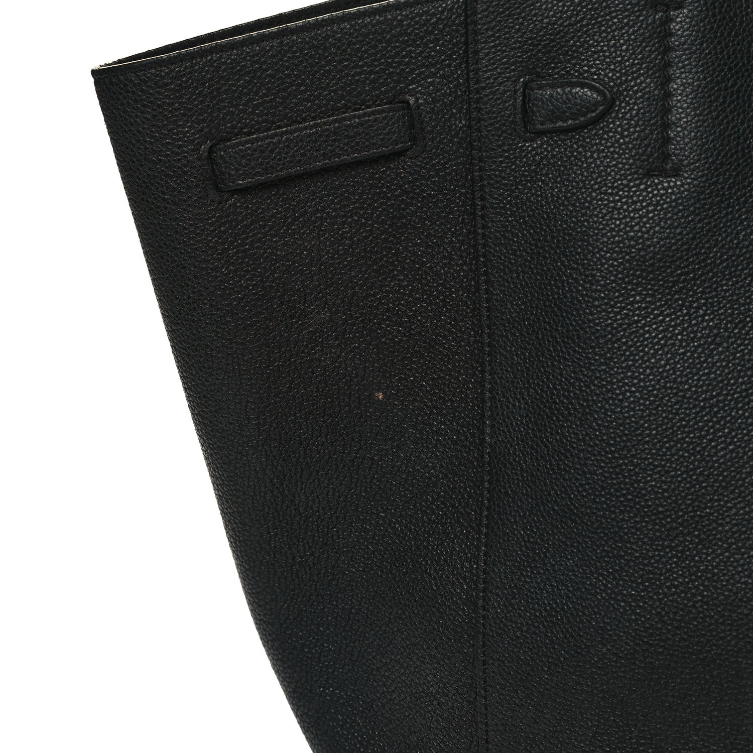 Celine Soft Grained Calfskin Small Belt Cabas Phantom Black 12 of 14