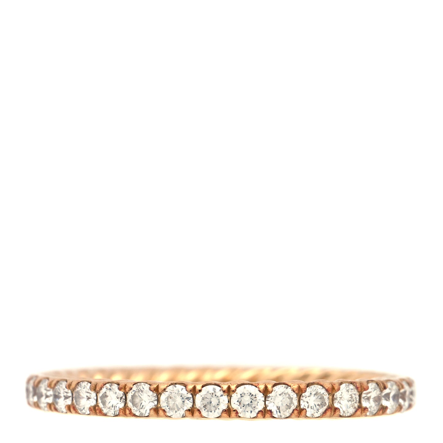 18k Yellow Gold Diamond 1.8mm Eden Eternity Wedding Band Ring 45 3.5
