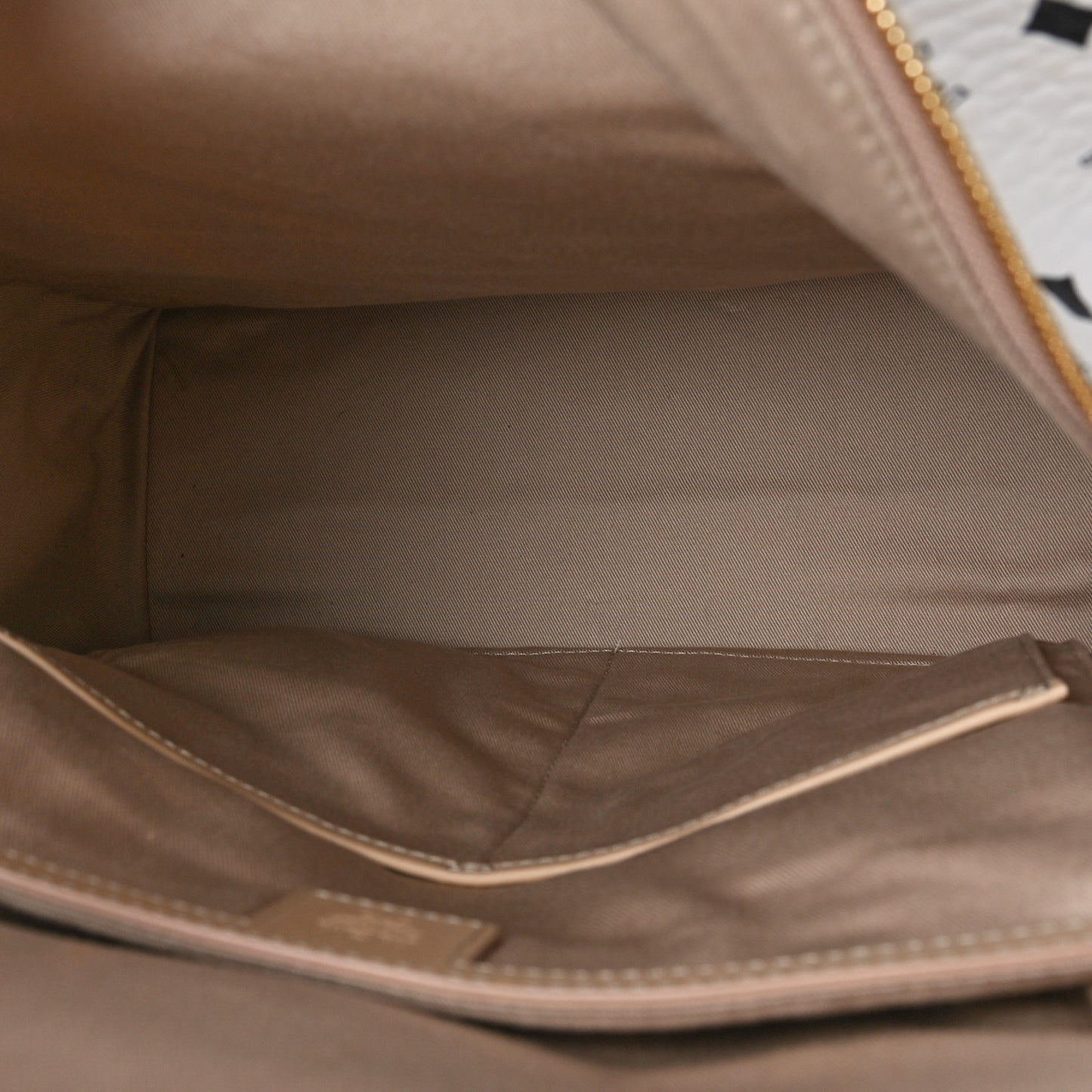 Metallic Visetos Spot MD Backpack Beige White