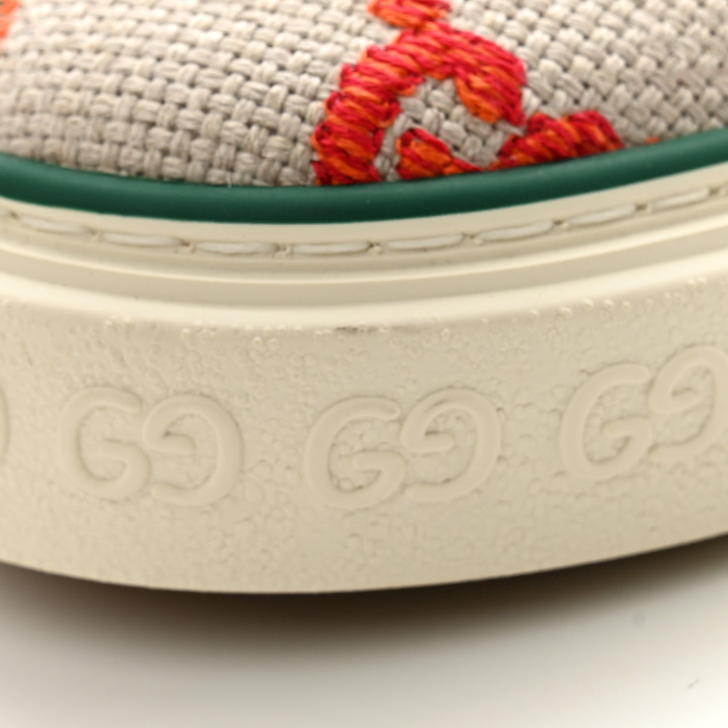 Linen Psychedelic Mini GG Monogram Mens 1977 Tennis High Top Sneakers 10 Multicolor Mystic White