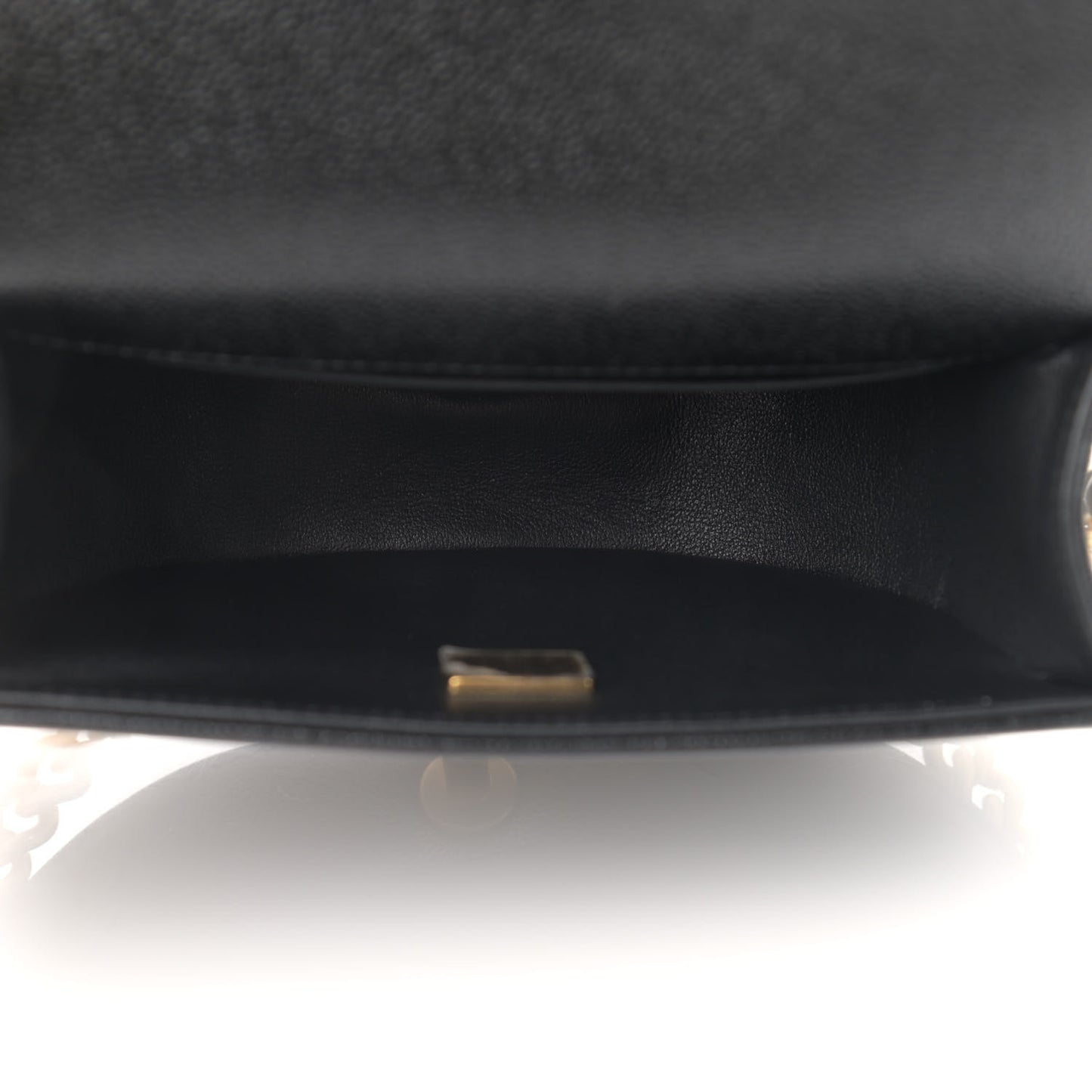 Caviar Quilted Small Boy Messenger Bag Black
