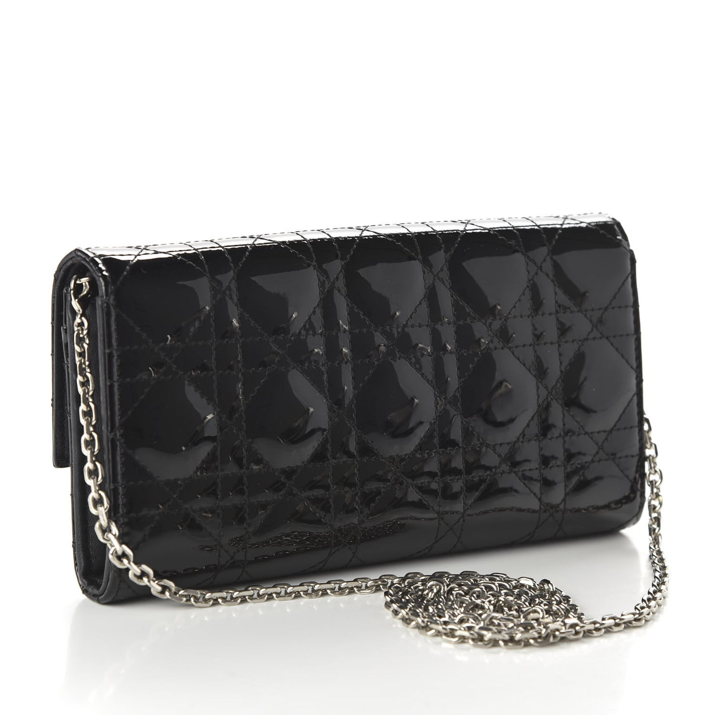 Patent Cannage Rendez-vous Chain Wallet Black