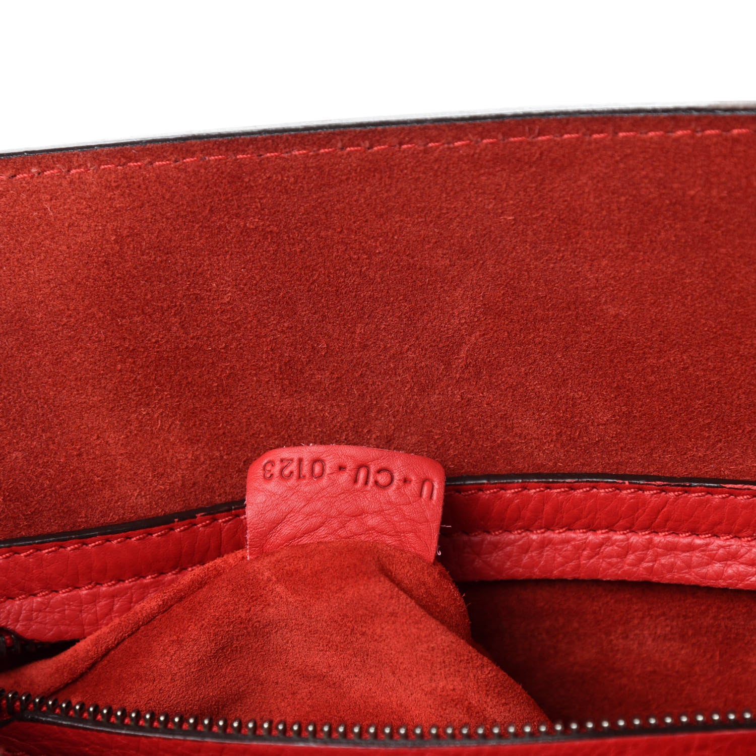 Celine Supple Calfskin Medium Phantom Luggage Vermillion 9 of 10