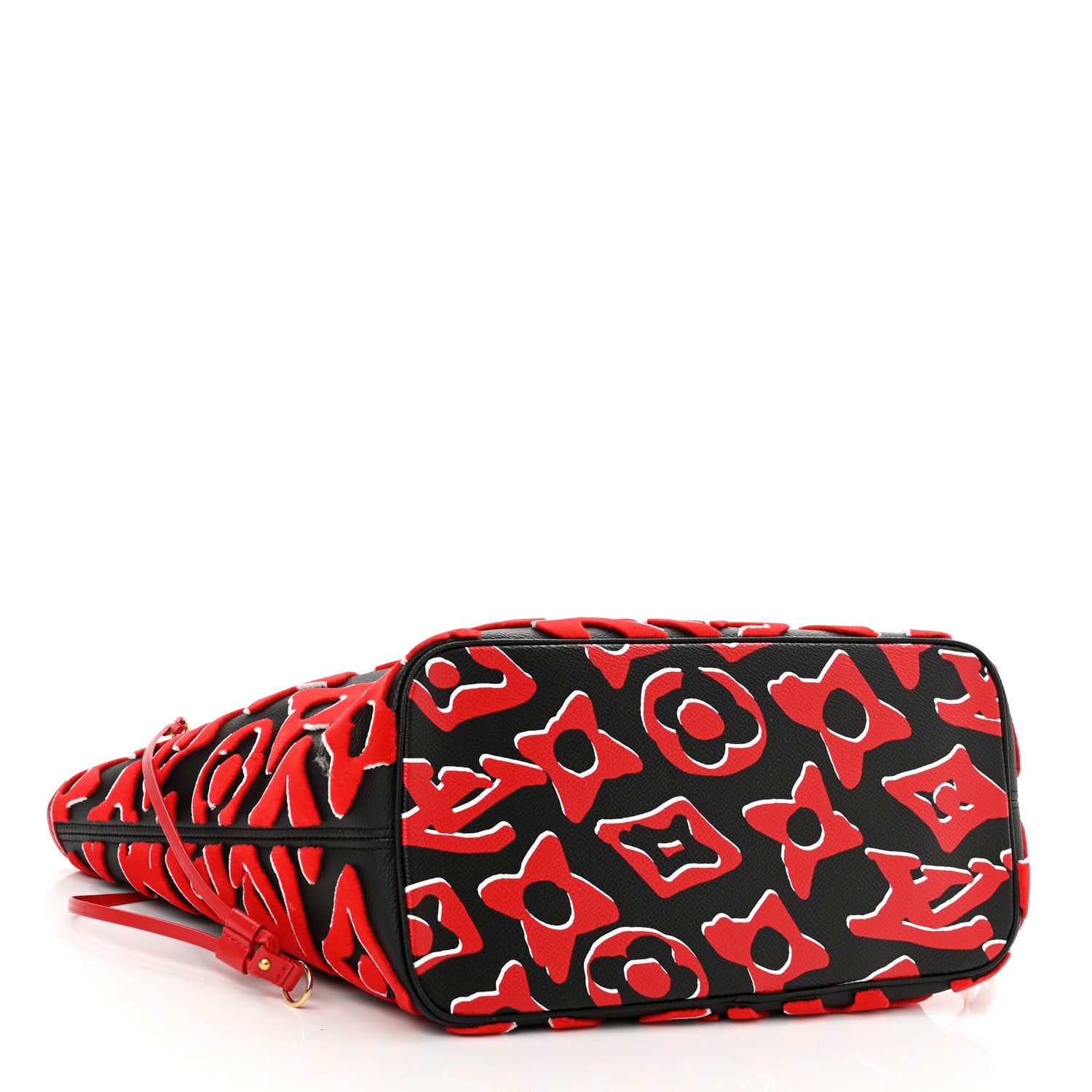 Louis Vuitton X UF Tufted Monogram Neverfull MM Black Red 4 of 10