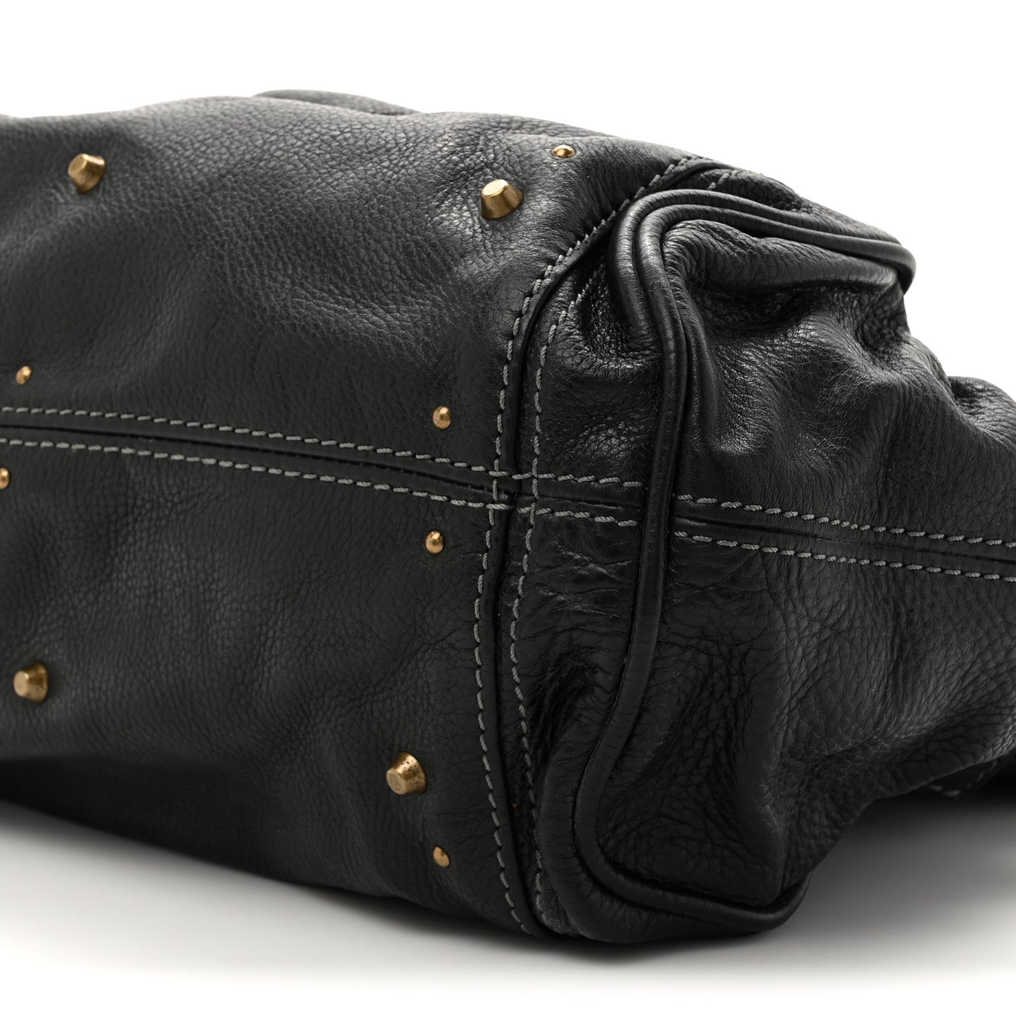 Grained Calfskin Paddington Tote Black