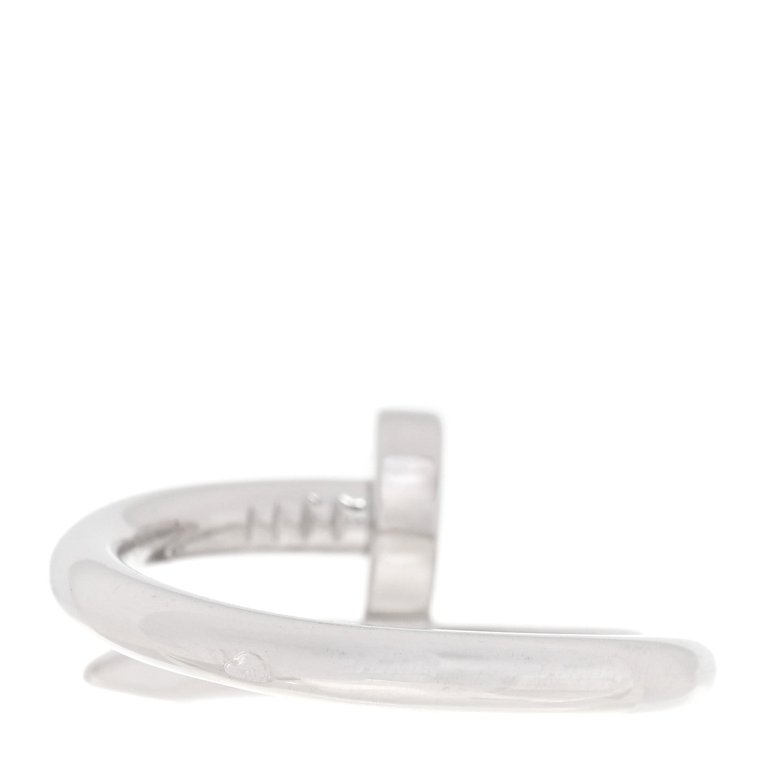 Cartier 18K White Gold Juste Un Clou Ring 55 7.25 3 of 4