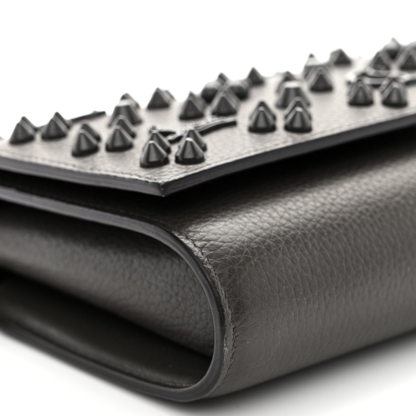 Calfskin Spikes Loubinthesky Paloma Clutch Rocket