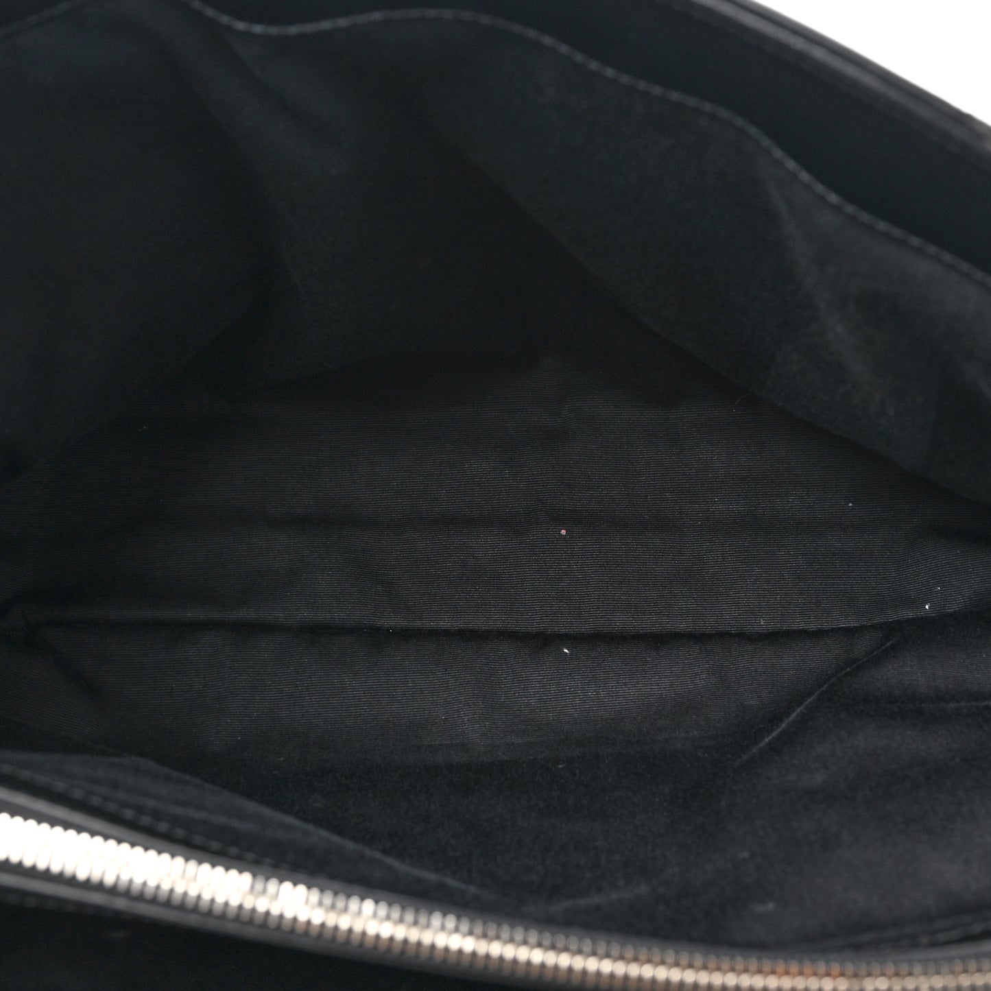 Calfskin Y Quilted Monogram Large Loulou Chain Satchel Black
