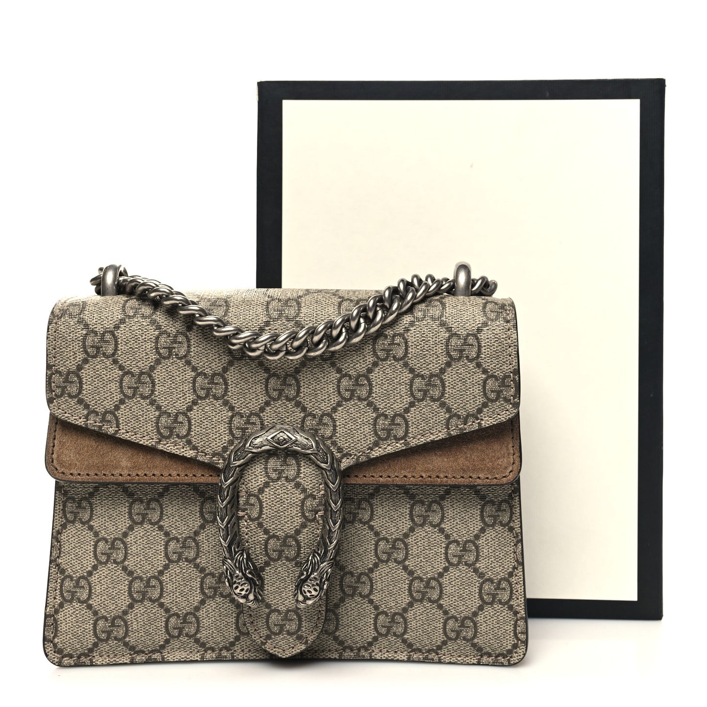 GG Supreme Monogram Mini Dionysus Shoulder Bag Taupe