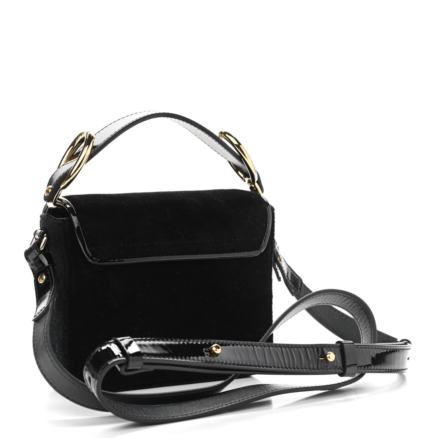Velvet Crystal Mini C Double Carry Black