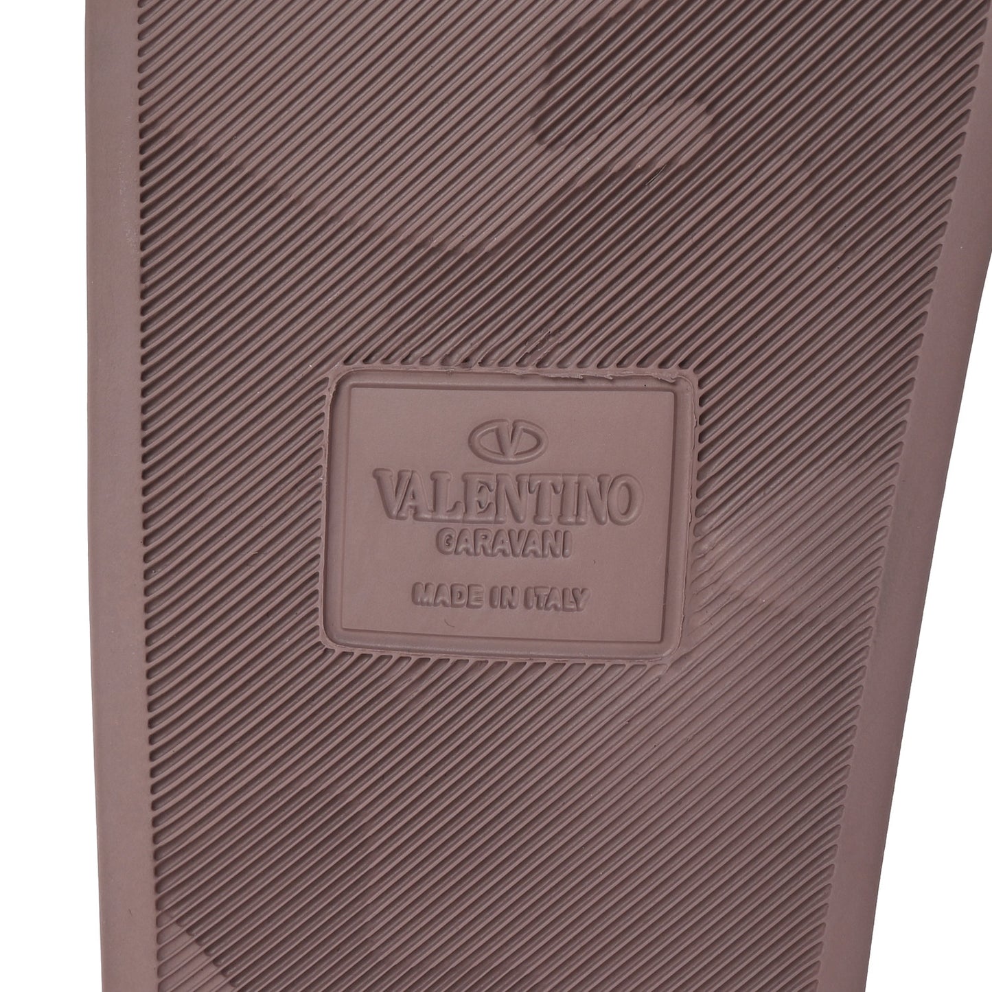 Rubber Rockstud Slide Sandals 37 Poudre