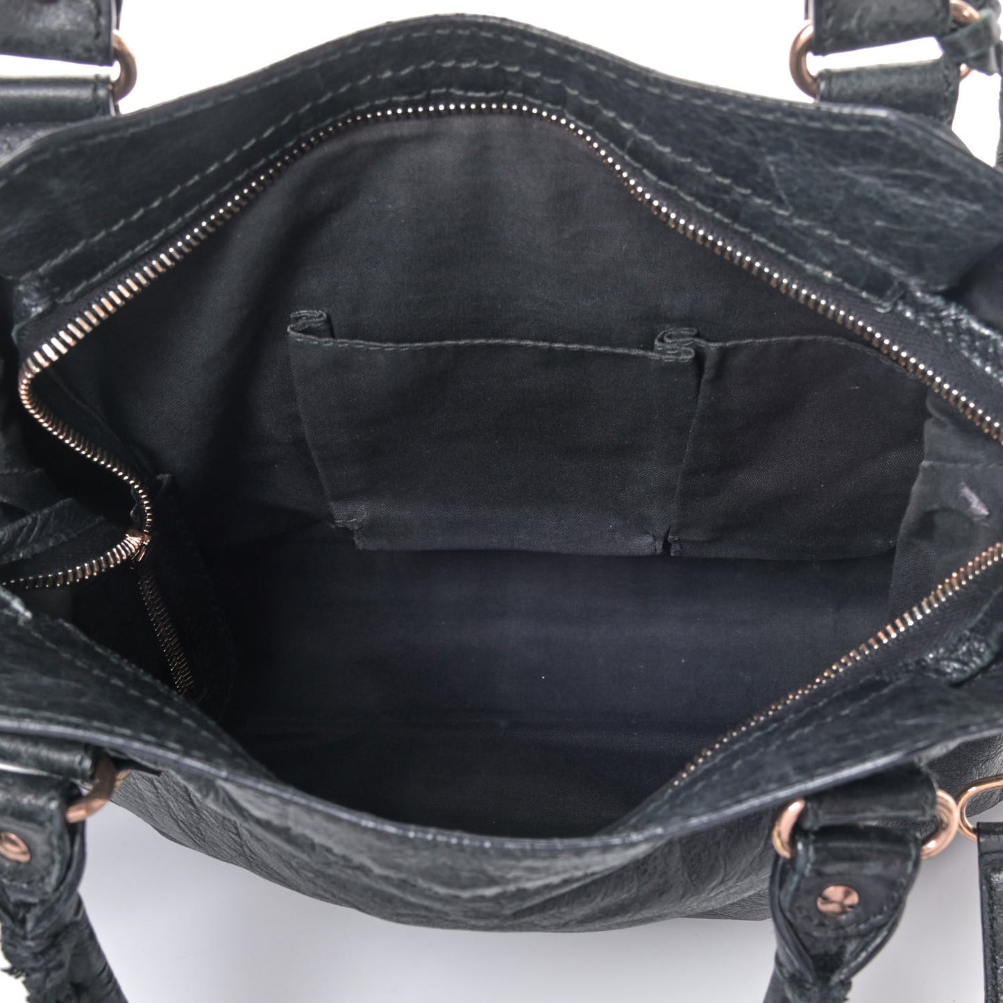 Agneau Giant 12 Rose Gold Hardware Town Black
