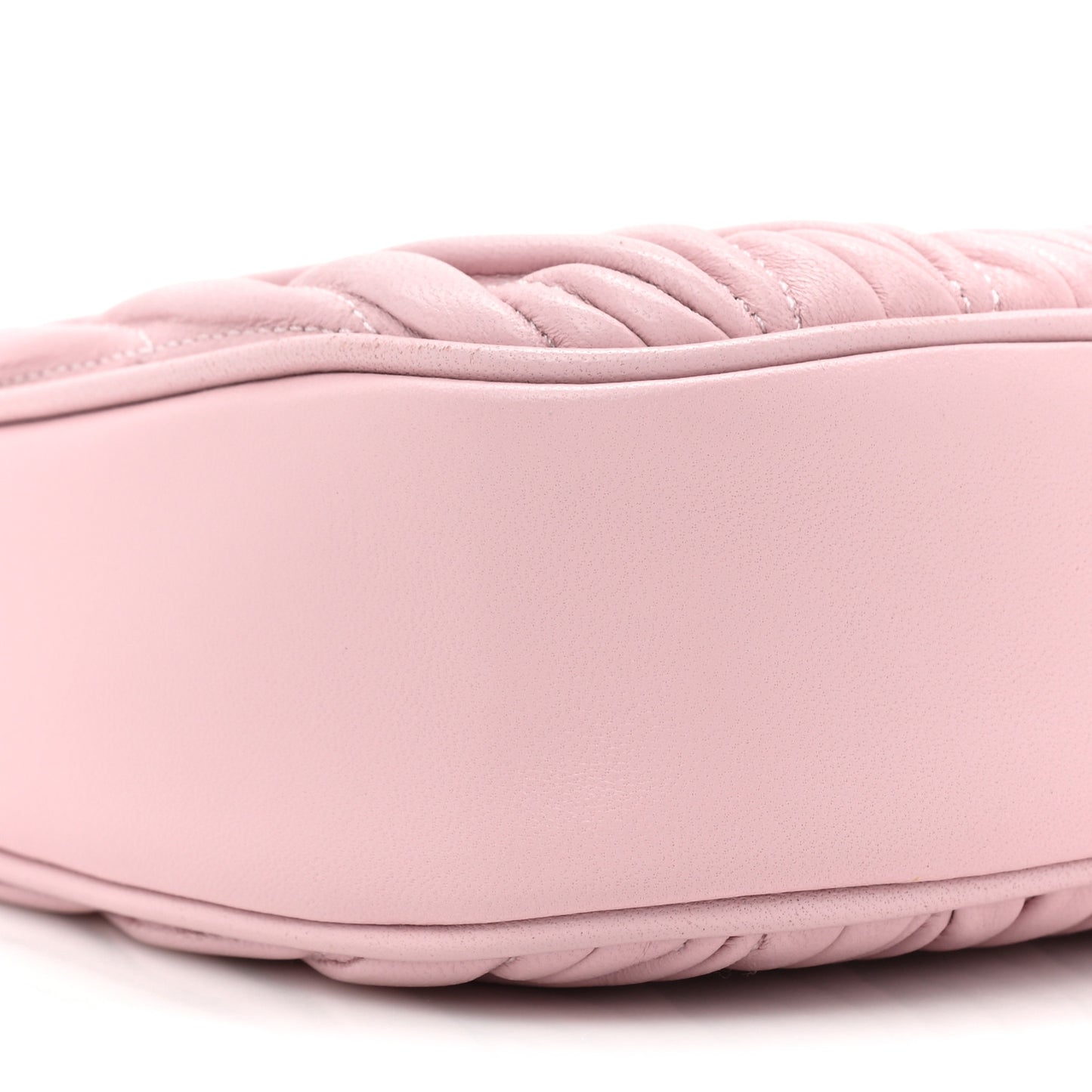Nappa Matelasse Shoulder Bag Alabastro