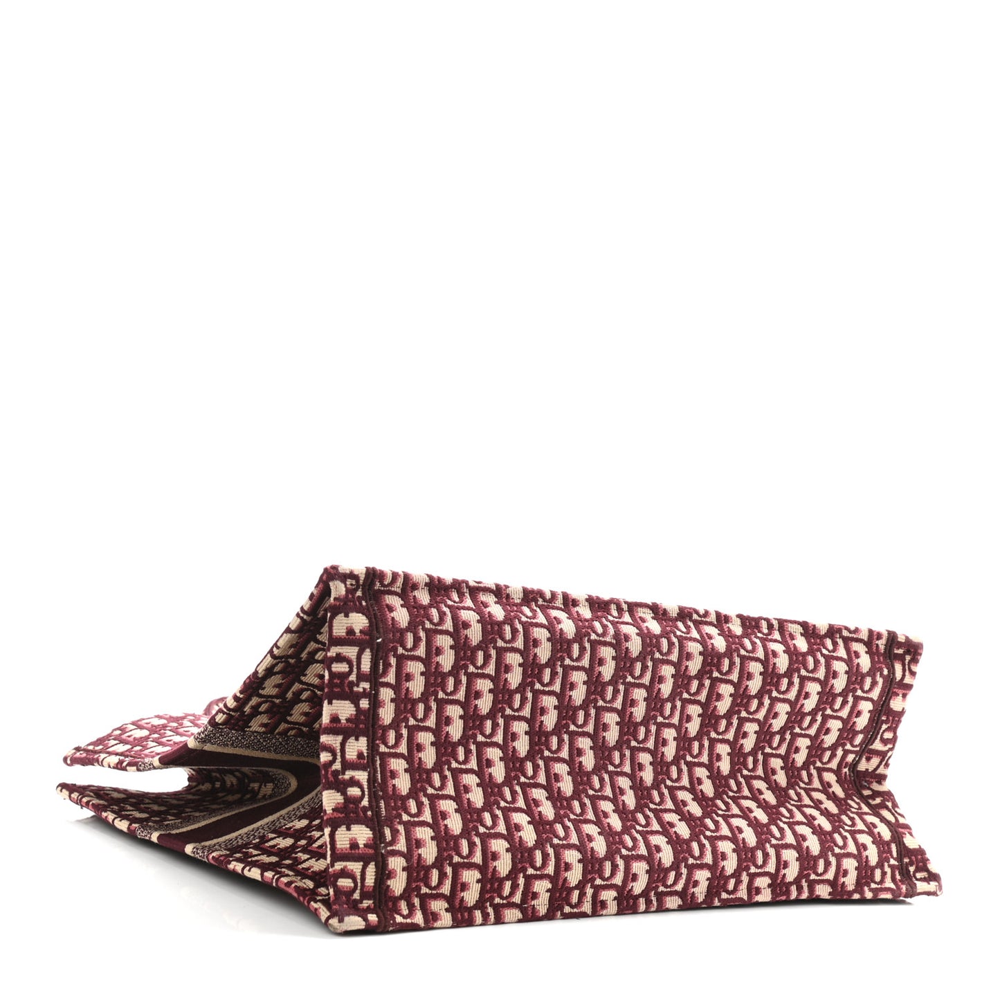Oblique Large Book Tote Burgundy Multicolor
