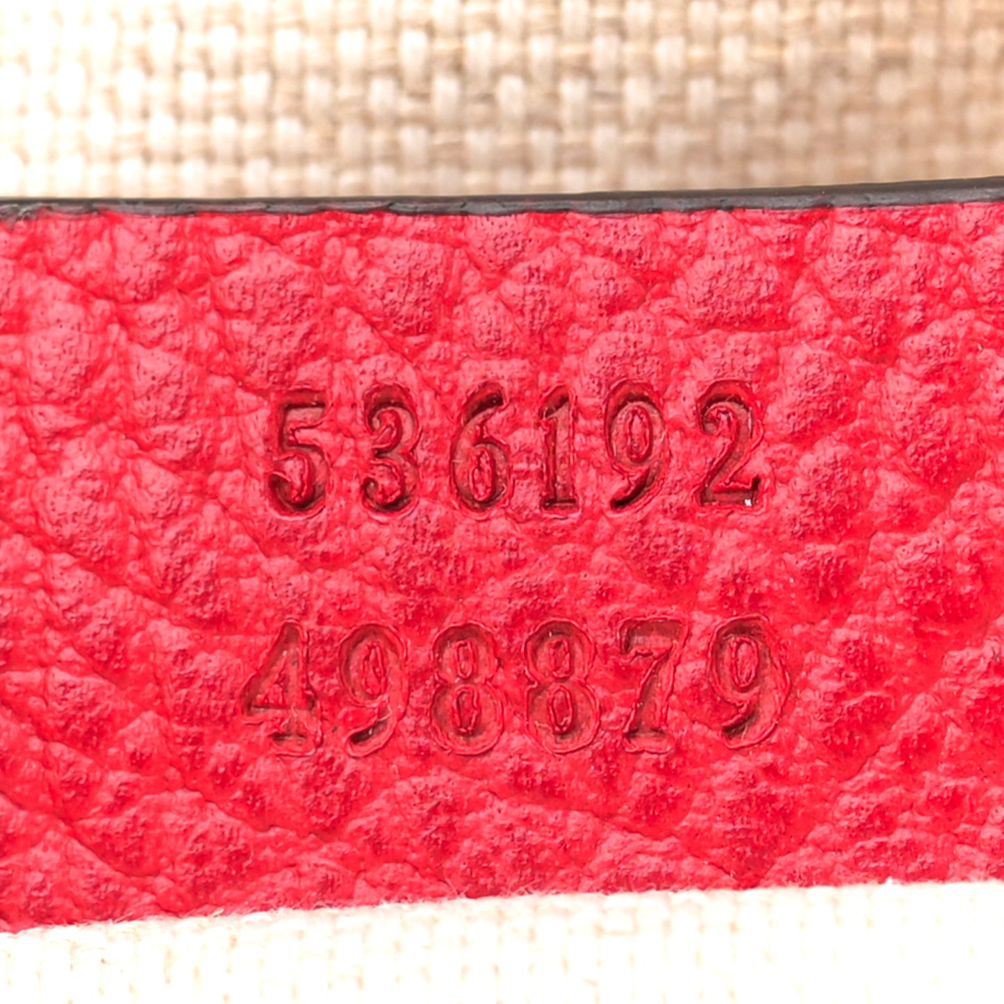 Pebbled Calfskin Soho Chain Backpack Hibiscus Red