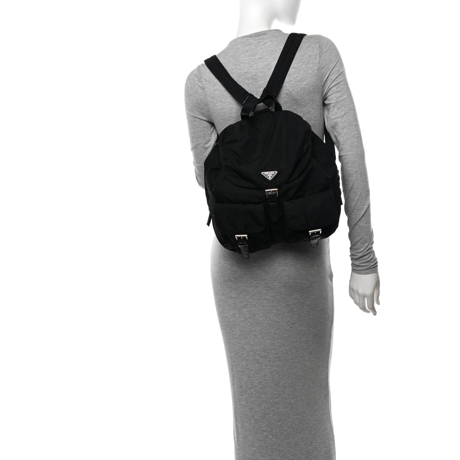 Prada Tessuto Nylon Vela Backpack Black 2 of 10